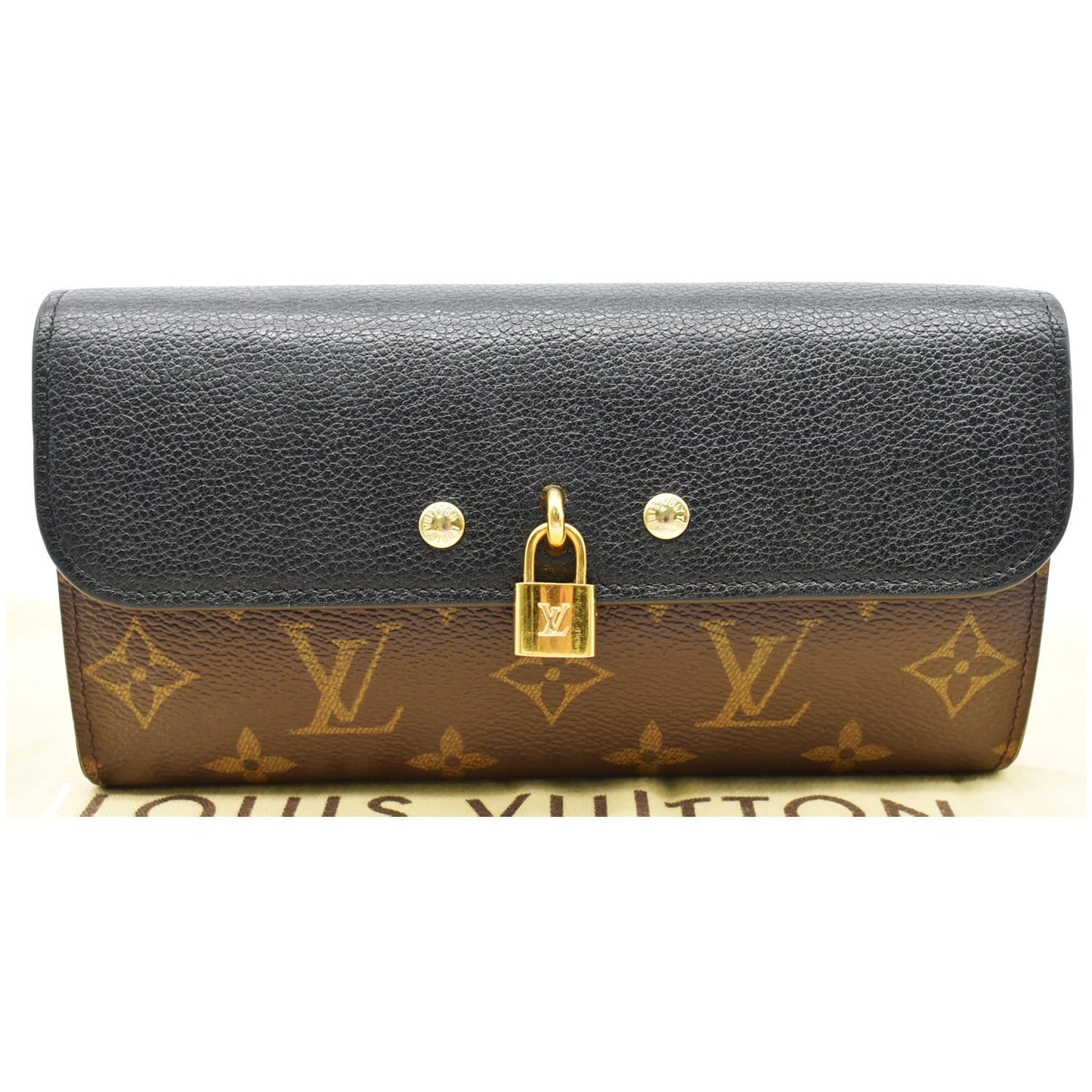 LOUIS VUITTON Venus Monogram Canvas Wallet Brown