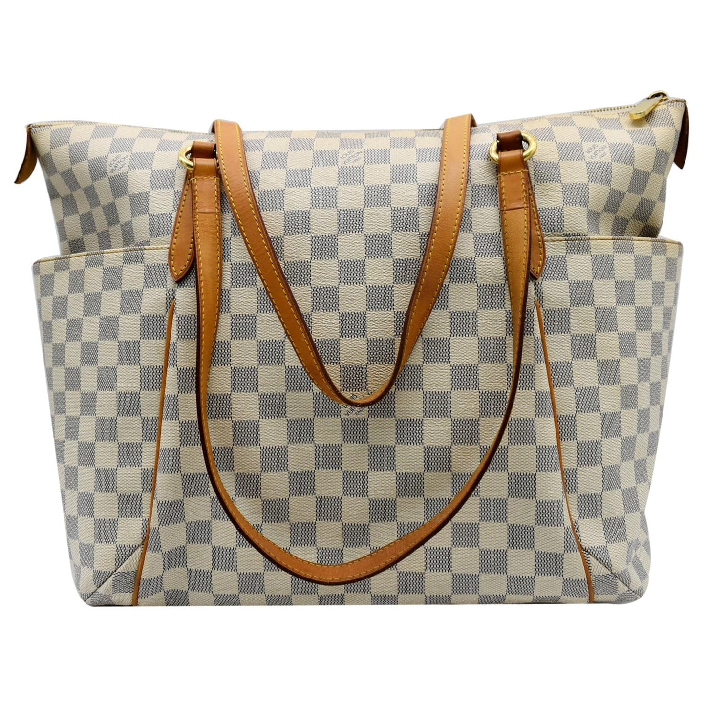 LOUIS VUITTON Totally GM Damier Azur Shoulder Bag White