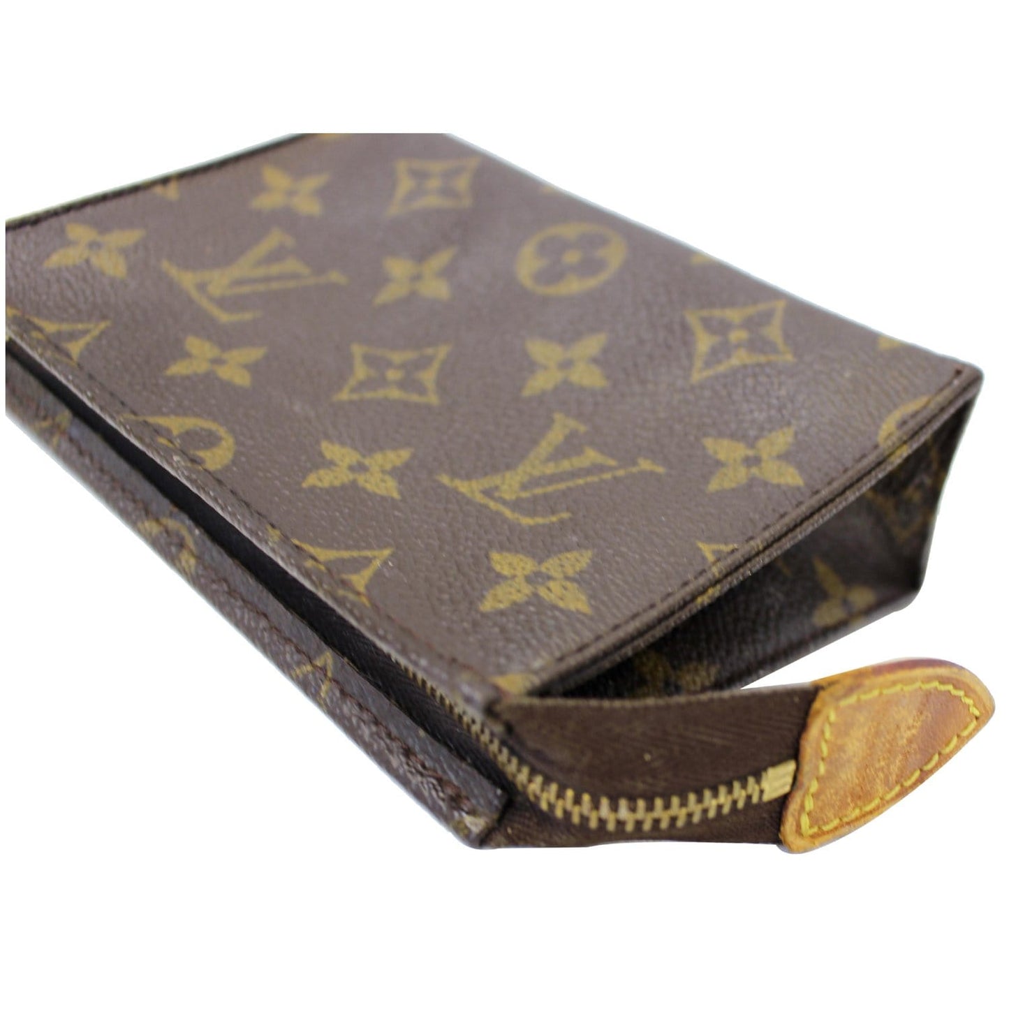 LOUIS VUITTON Monogram Canvas Toiletry Pouch Brown