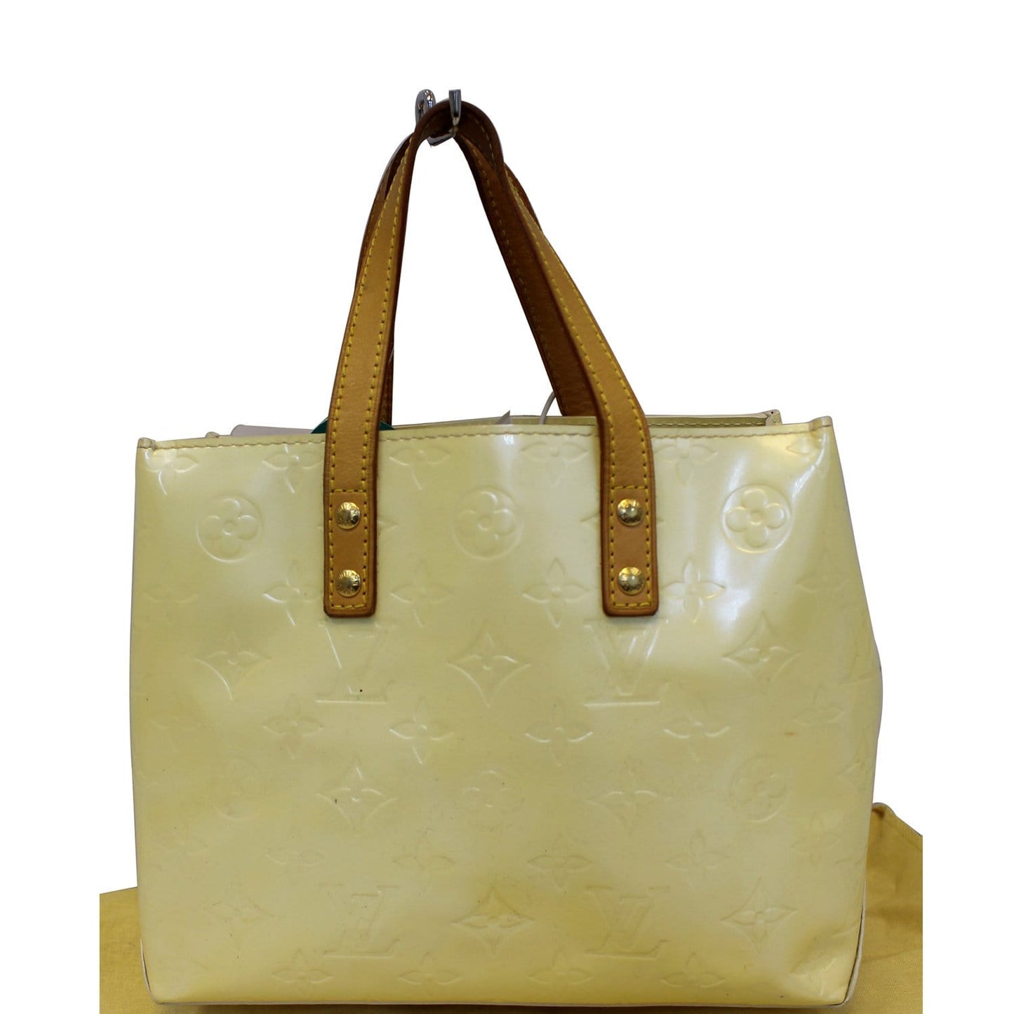LOUIS VUITTON Reade PM Monogram Vernis Tote Bag Ivory