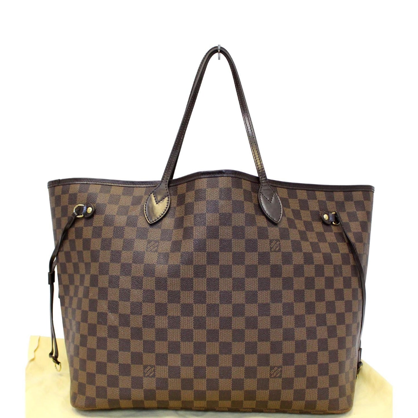 LOUIS VUITTON Neverfull GM Damier Ebene Brown Tote Shoulder Bag