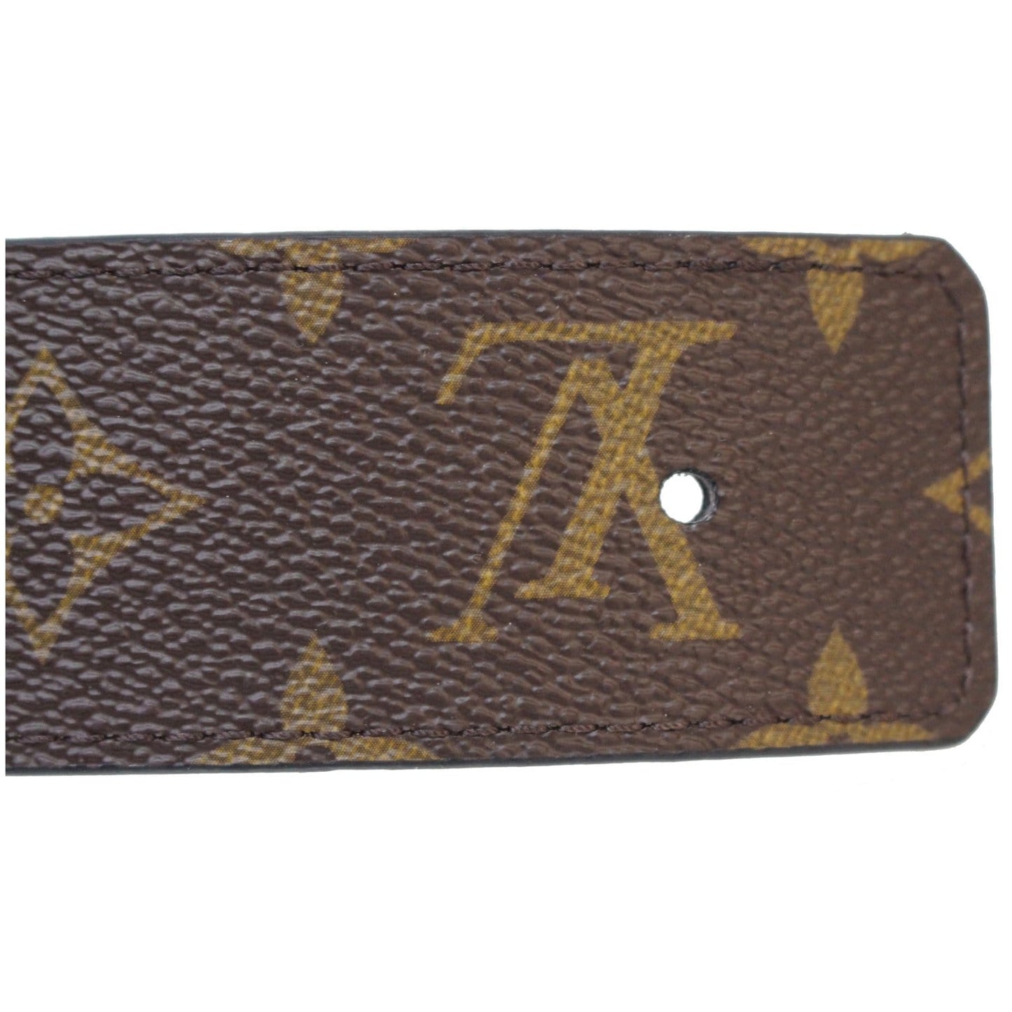 LOUIS VUITTON Monogram Canvas Belt Strap Brown