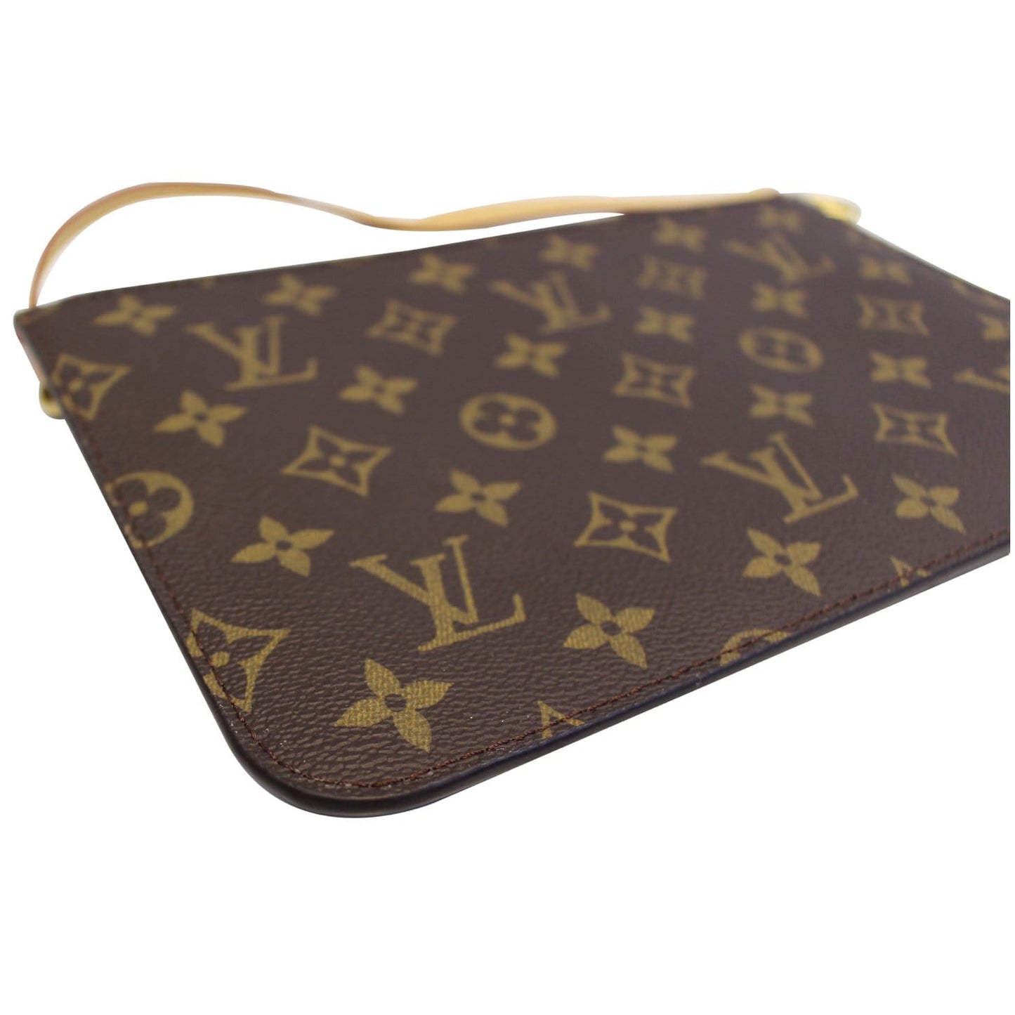 LOUIS VUITTON Pochette Wristlet Pouch Monogram Canvas Neverfull