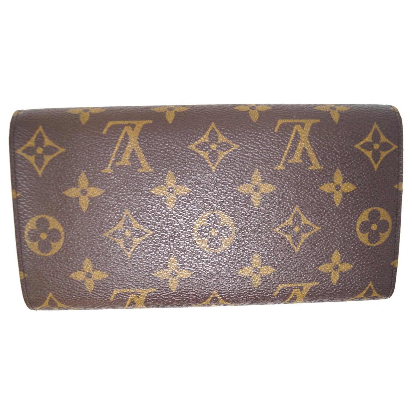 LOUIS VUITTON Porte Tresor International Monogram Canvas Wallet Brown