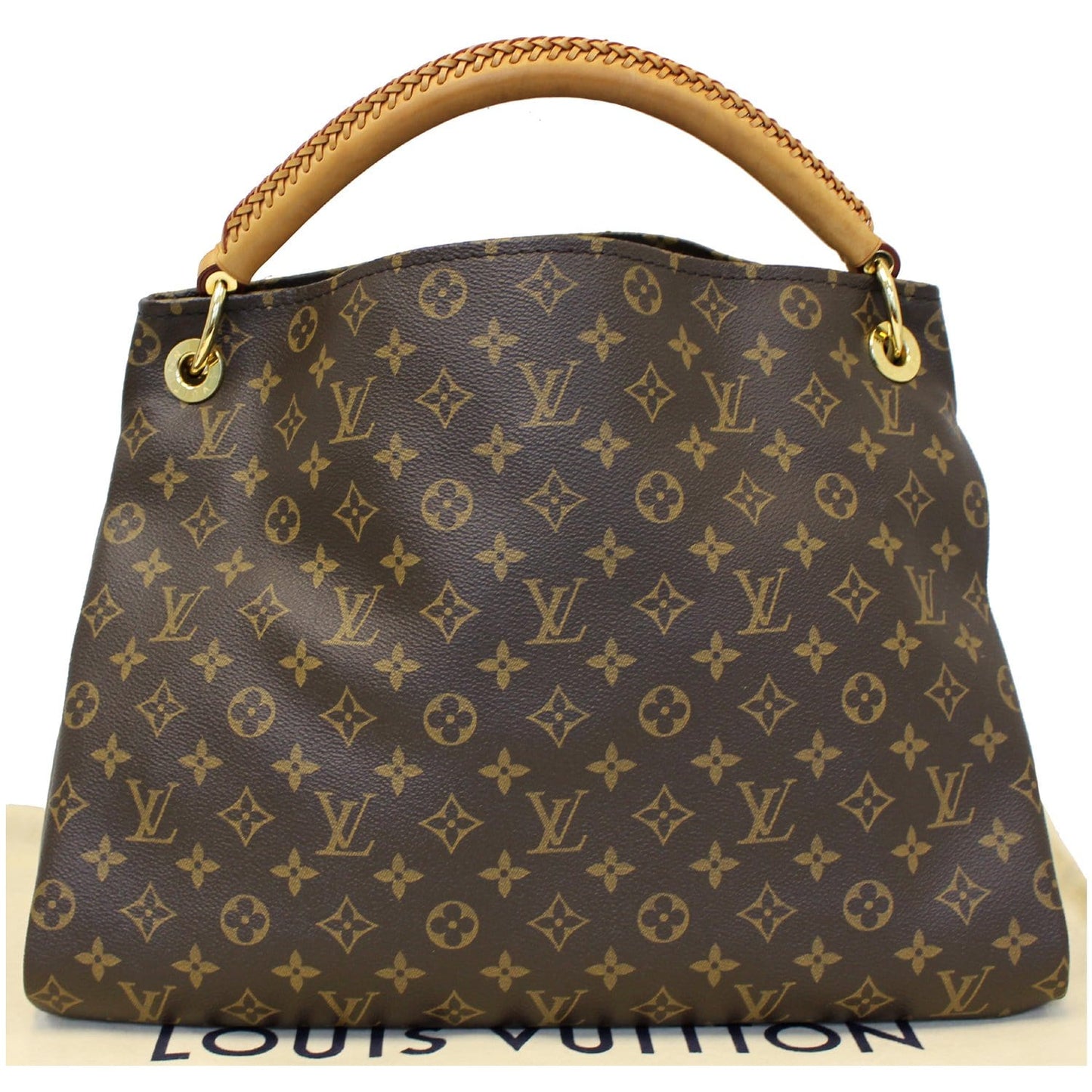 LOUIS VUITTON Artsy MM Monogram Canvas Shoulder Bag Brown