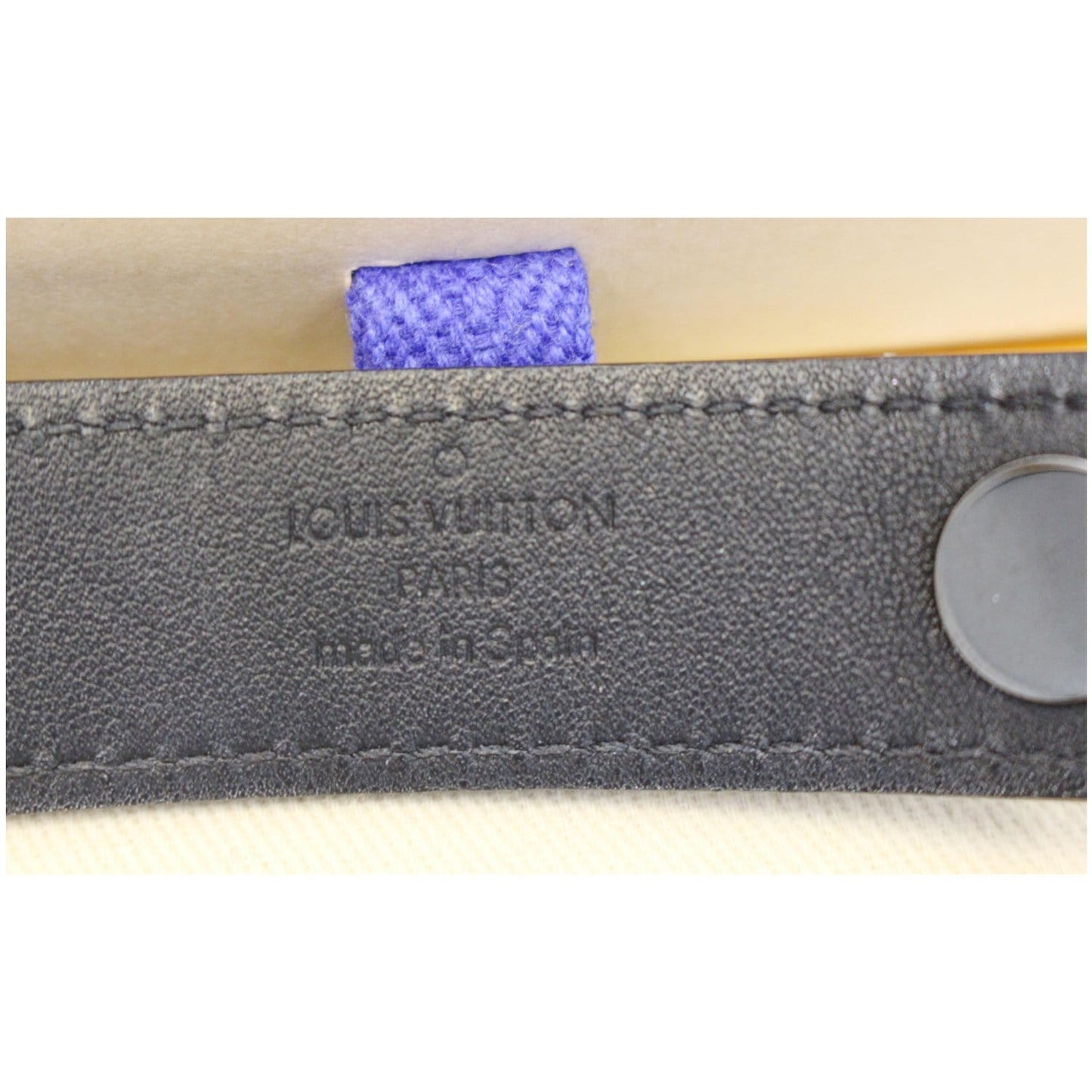 LOUIS VUITTON Hockenheim Monogram Eclipse Bracelet 19