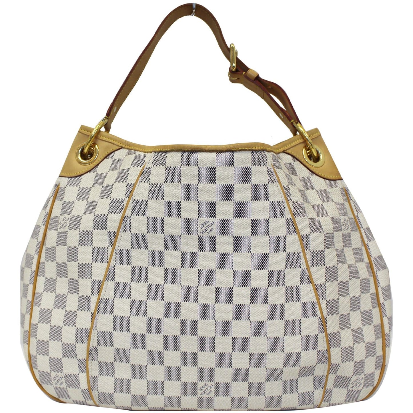 LOUIS VUITTON Galliera PM Damier Azur Shoulder Bag White