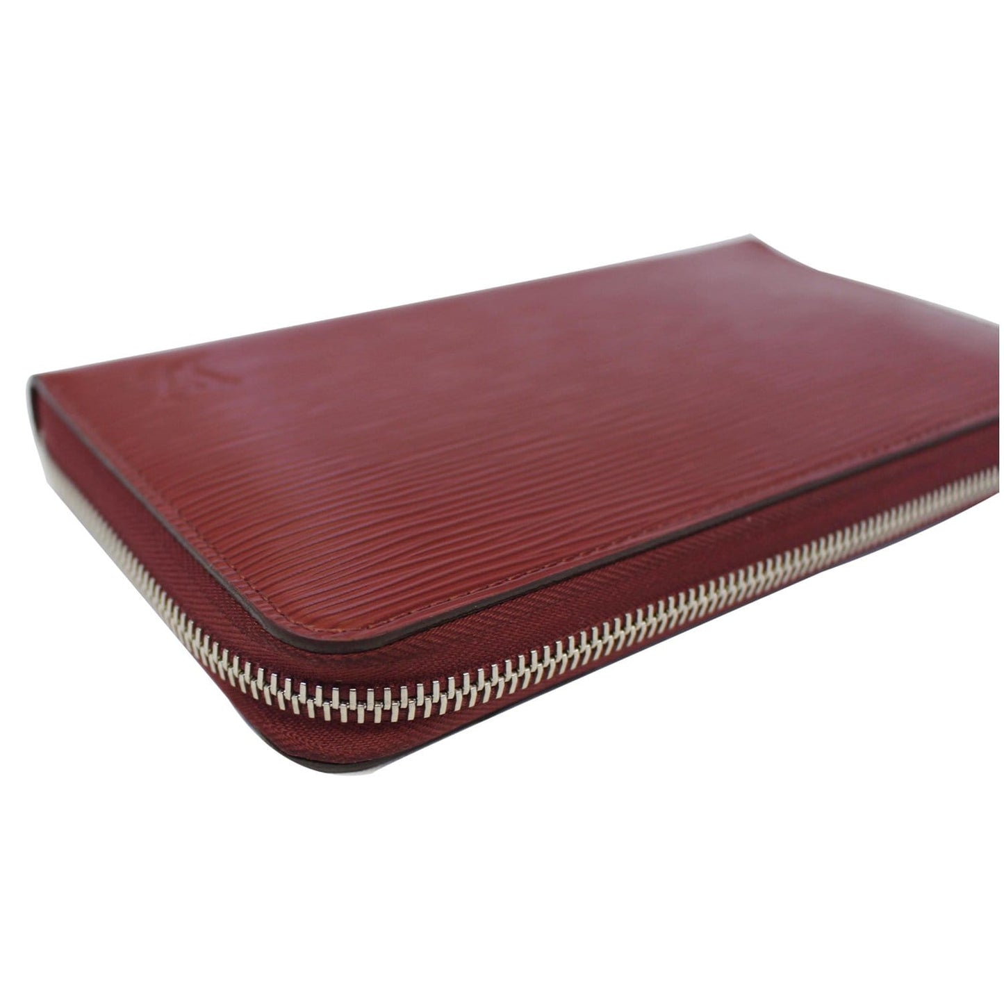 LOUIS VUITTON Zippy Organizer Epi Leather Wallet Red