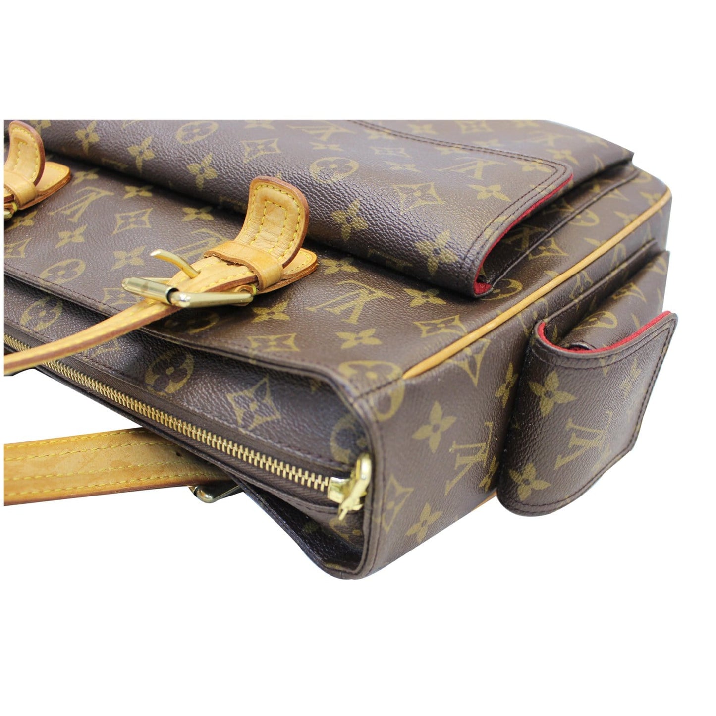 LOUIS VUITTON Multipli Cite Monogram Canvas Shoulder Bag Brown