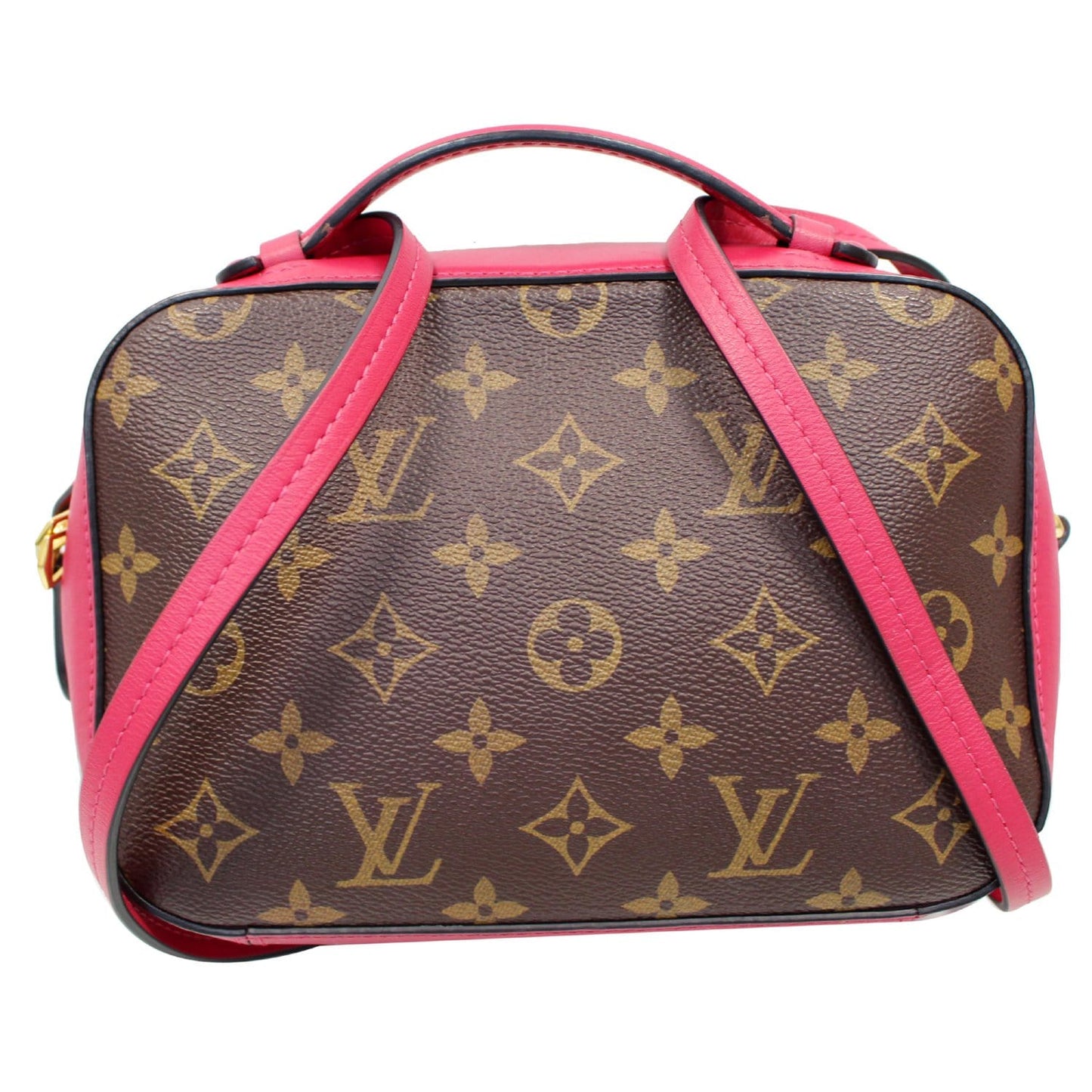 LOUIS VUITTON Saintonge Monogram Canvas Shoulder Bag Freesia
