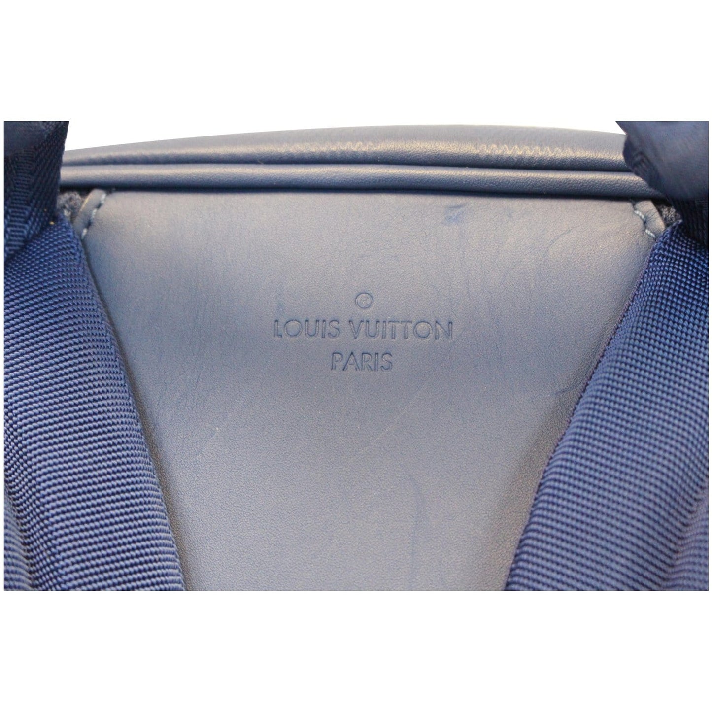 LOUIS VUITTON Michael NM Damier Infini Leather Backpack Bag Blue