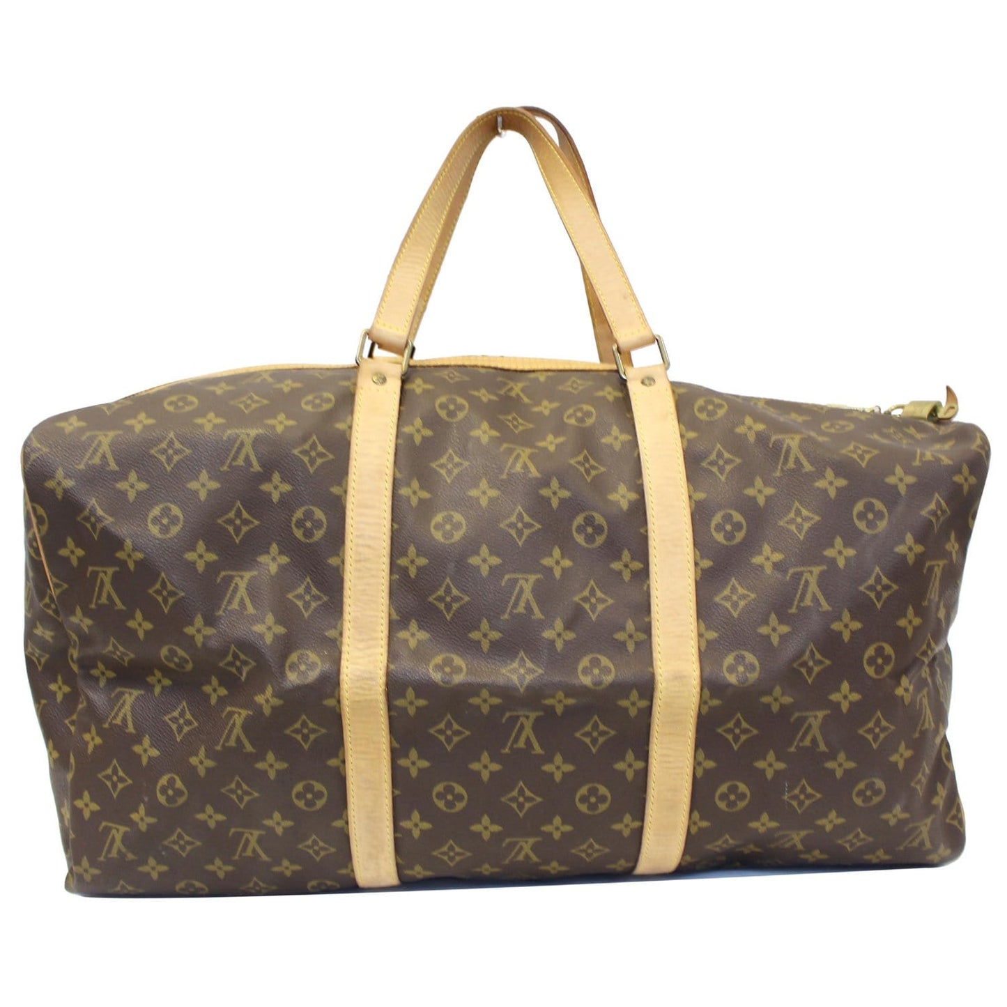 LOUIS VUITTON Sac Souple 55 Monogram Canvas Boston Bag Brown