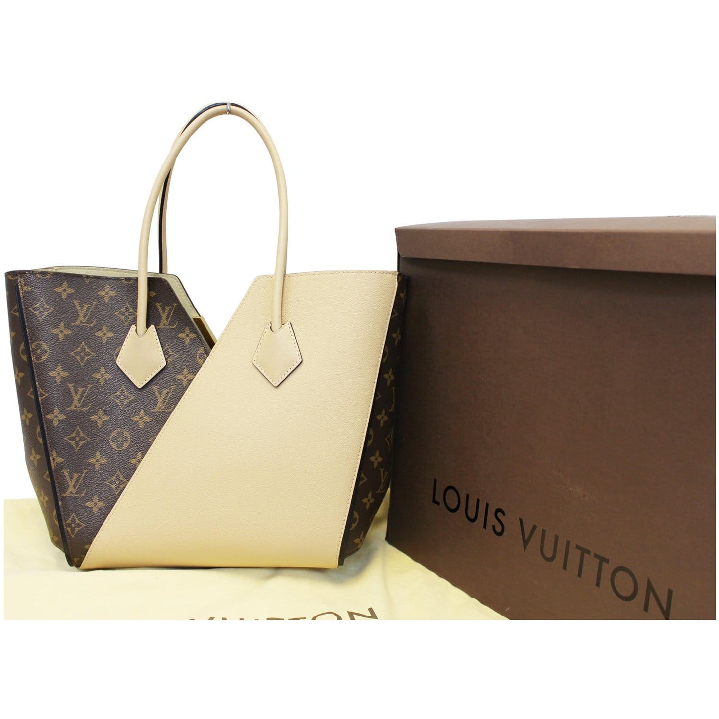 LOUIS VUITTON Kimono Monogram Calfskin Tote Bag Dune