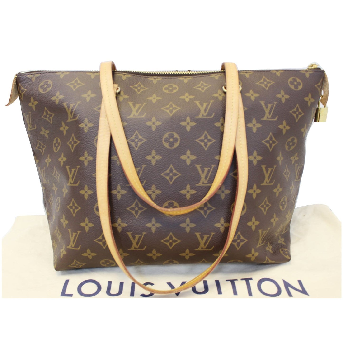 LOUIS VUITTON Iena MM Monogram Canvas Shoulder Bag Brown