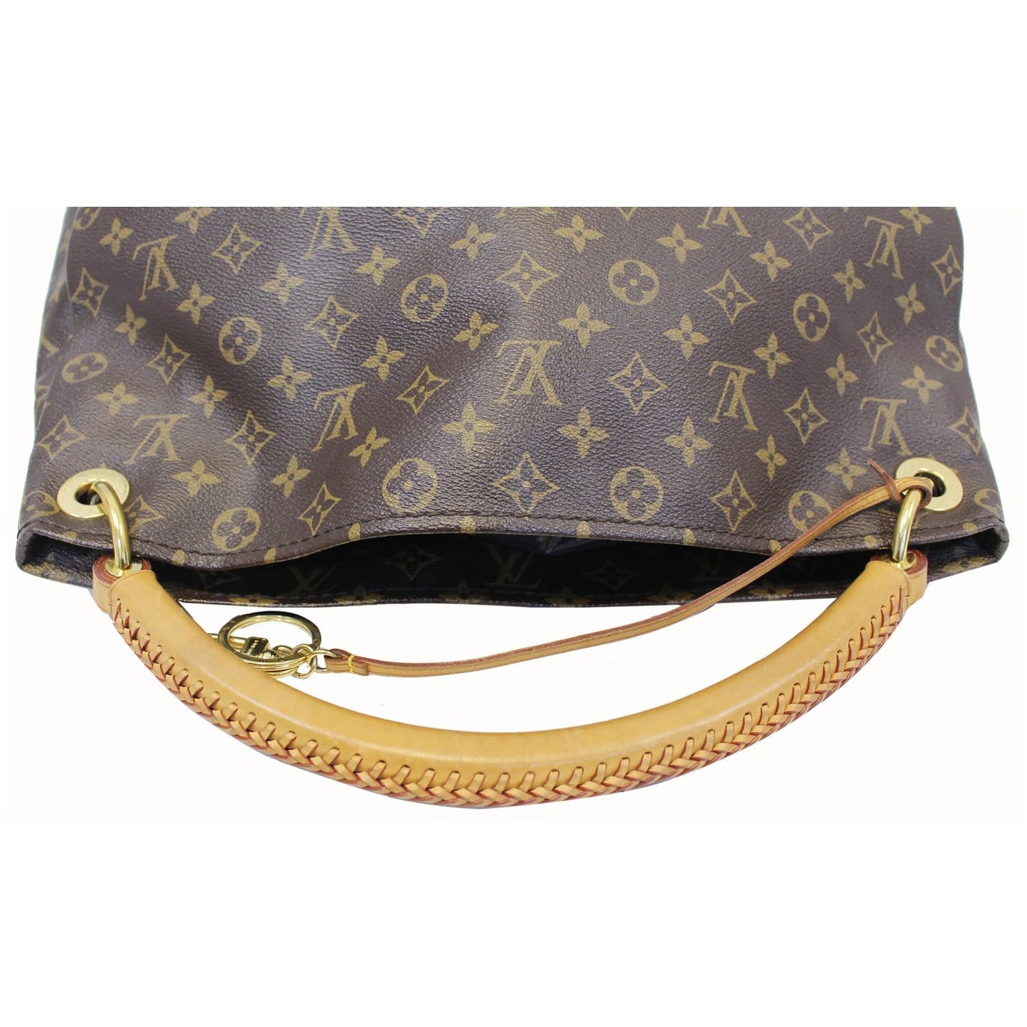 LOUIS VUITTON Artsy MM Monogram Canvas Shoulder Bag Brown