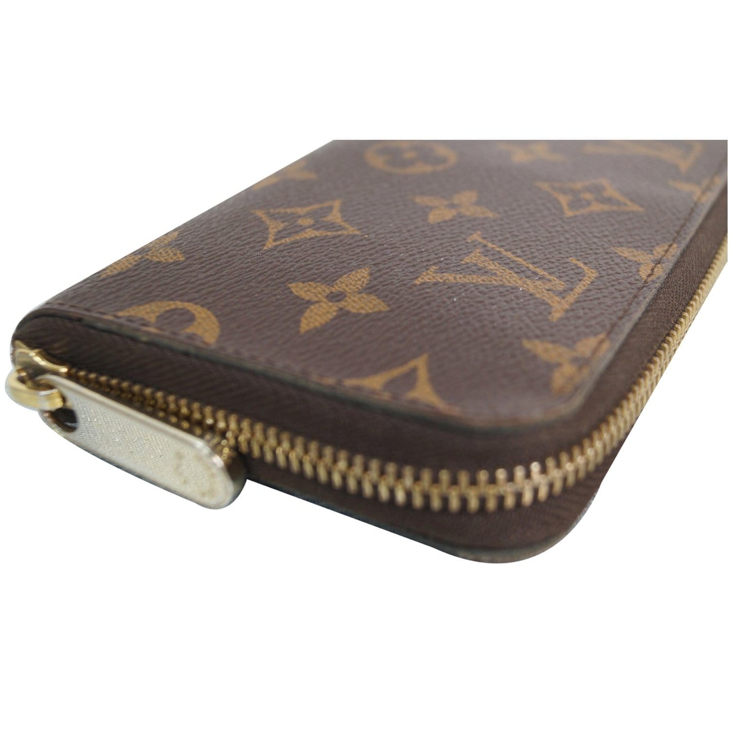LOUIS VUITTON Zippy Monogram Canvas Organizer Wallet Brown