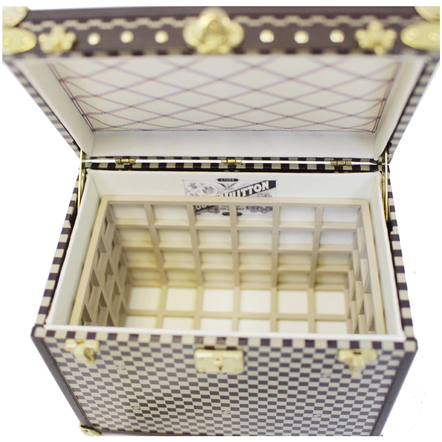 LOUIS VUITTON Mini Malle Chapeaux Damier Jewelry Box