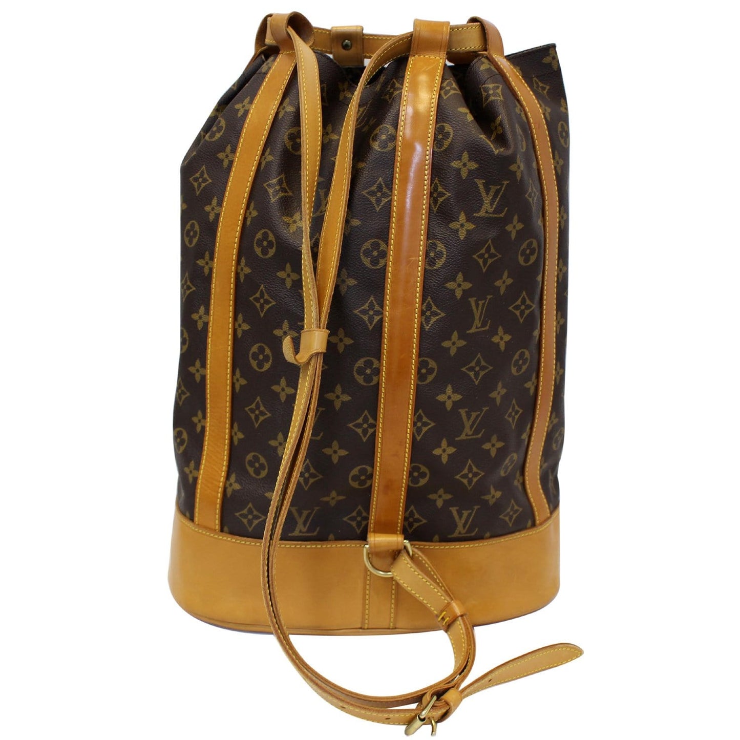 LOUIS VUITTON Randonnee GM Monogram Canvas Backpack Bag Brown