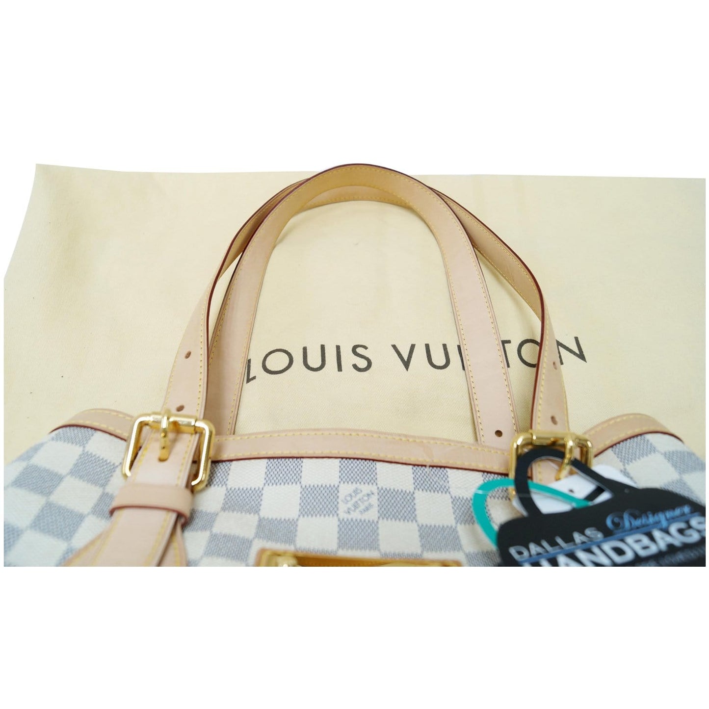 Louis Vuitton Hampstead MM Damier Azur Shoulder Bag