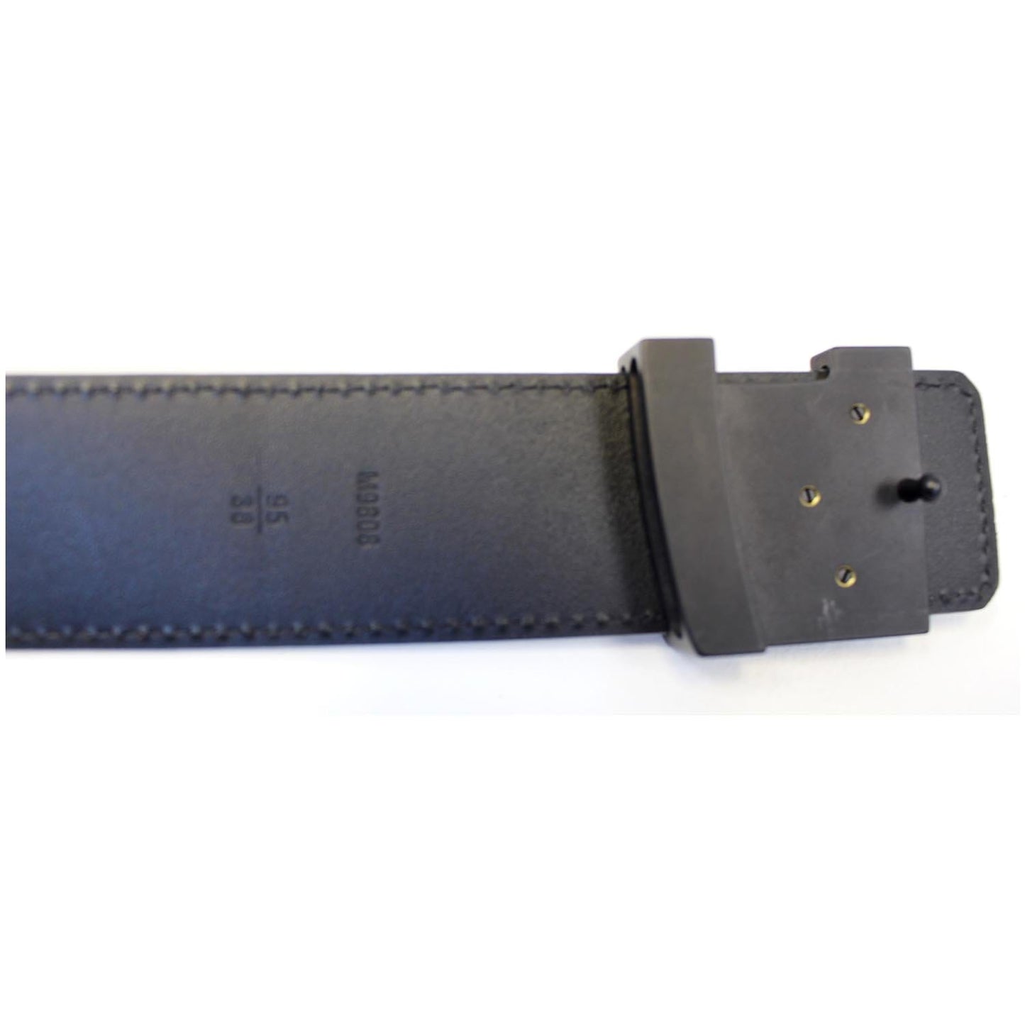 LOUIS VUITTON Damier Graphite LV Initiales Belt