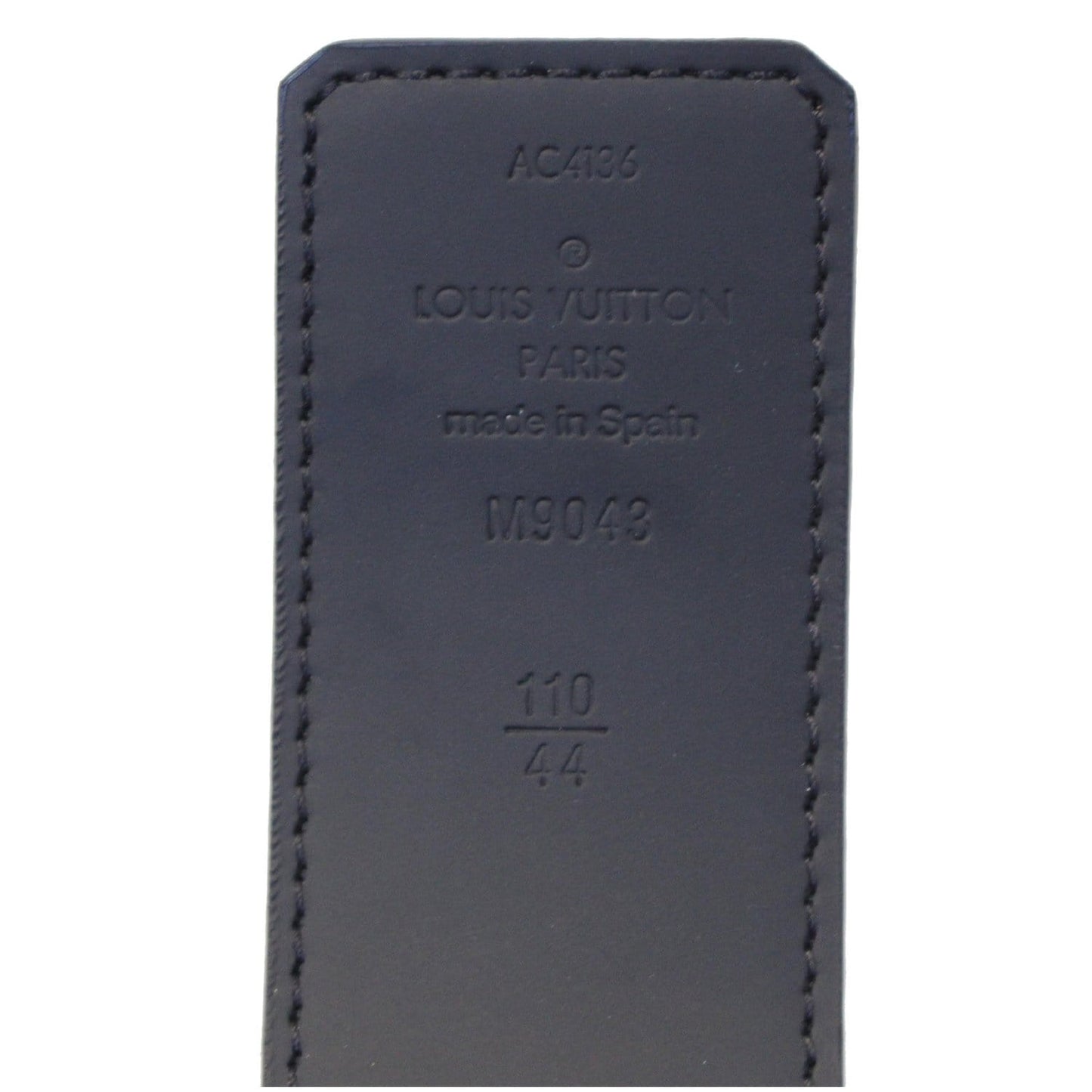 LOUIS VUITTON LV Initiales Monogram Eclipse Canvas Reversible Belt Grey