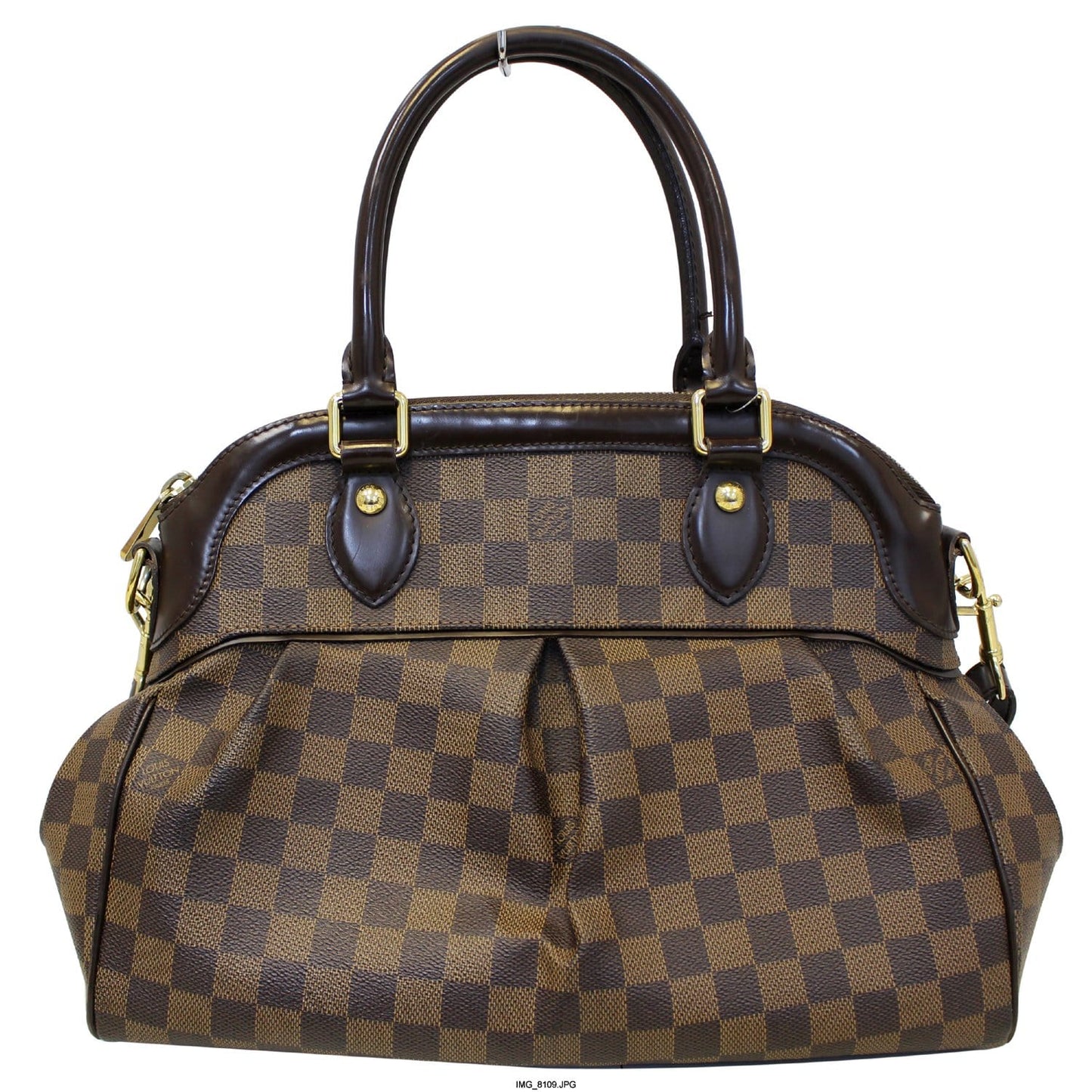LOUIS VUITTON Trevi PM Damier Ebene Brown Shoulder Bag