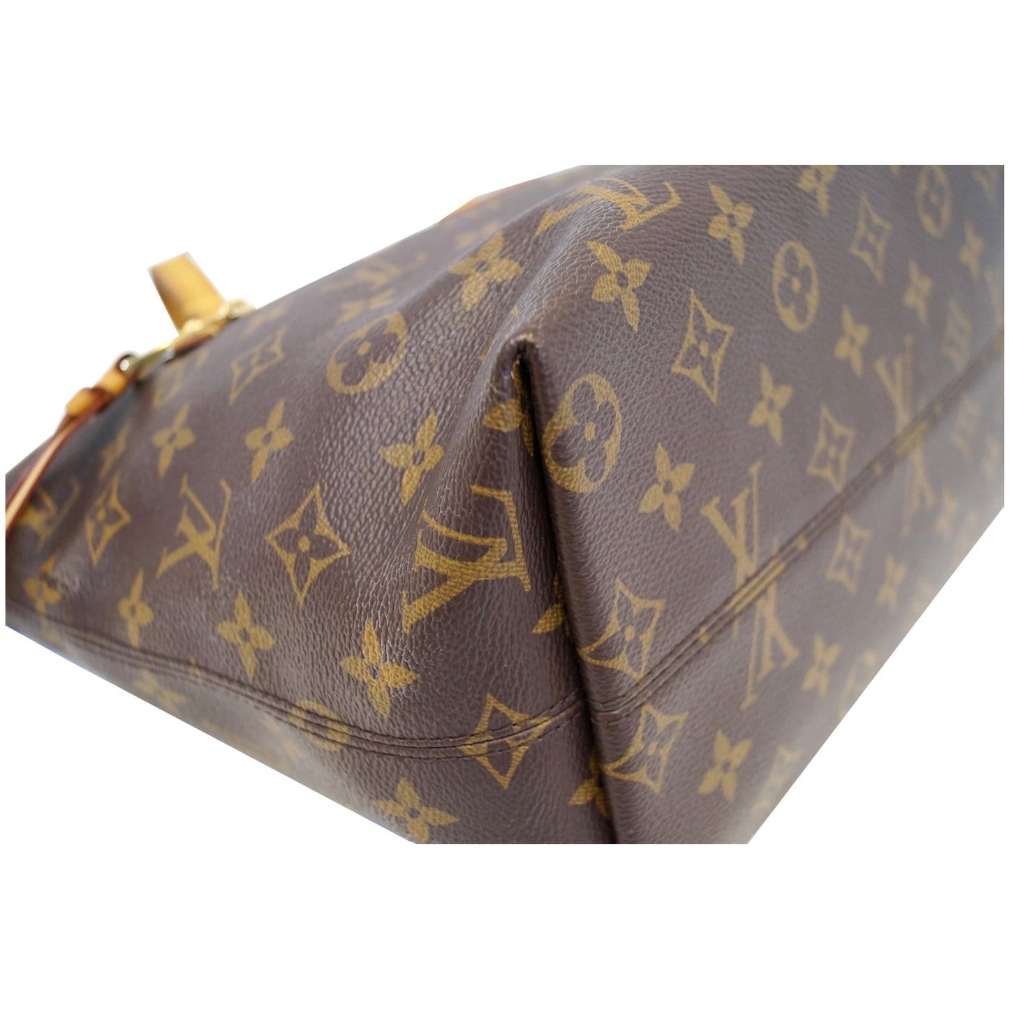 LOUIS VUITTON Iena PM Monogram Canvas Shoulder Bag Brown