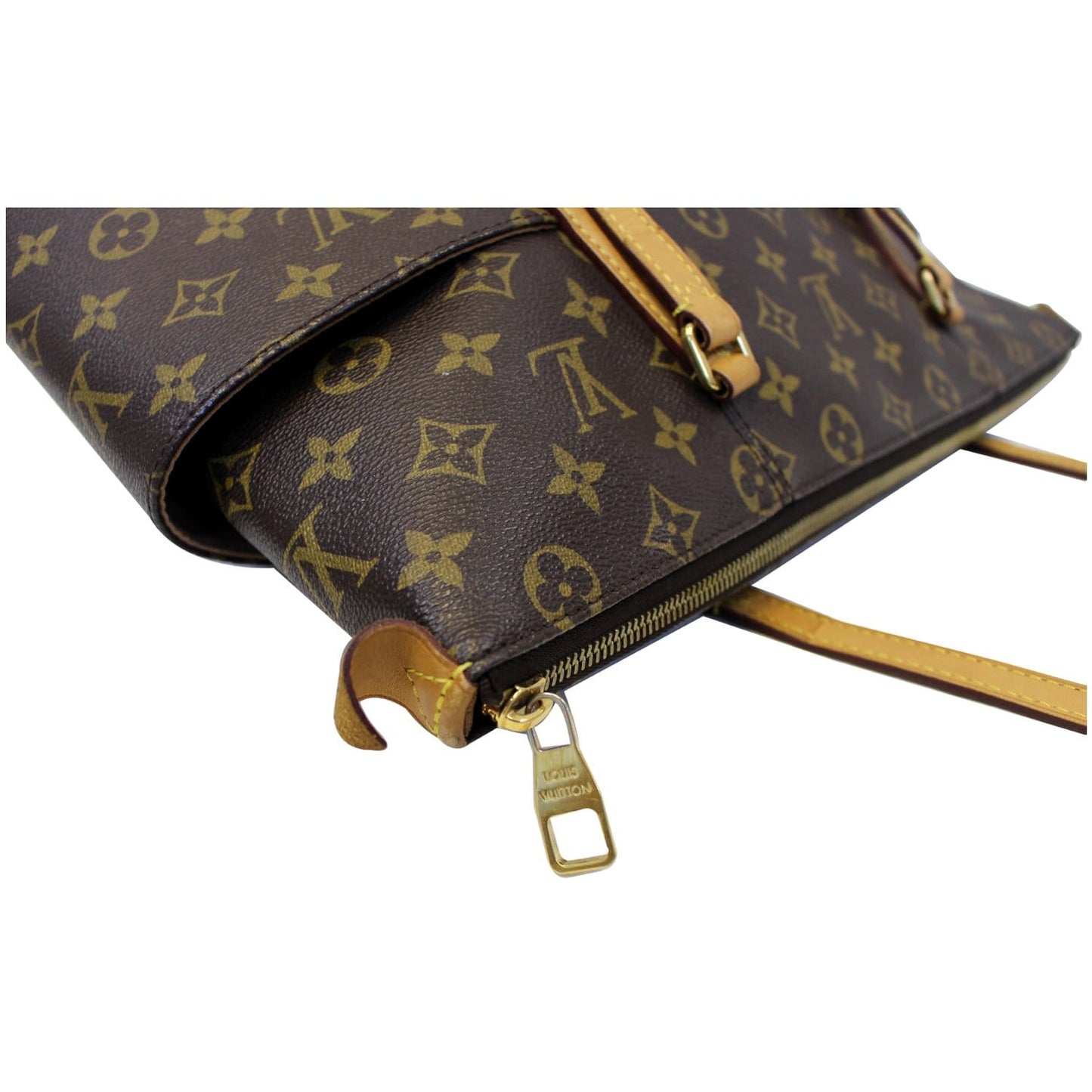 LOUIS VUITTON Totally MM Monogram Canvas Tote Shoulder Bag Brown
