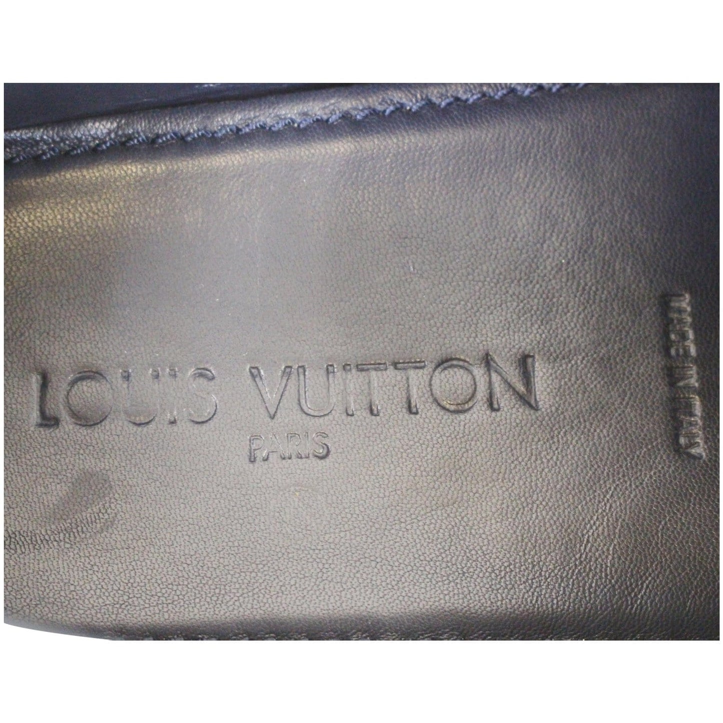 LOUIS VUITTON Hockenheim Damier Infini Moccasin Loafers Blue US 13
