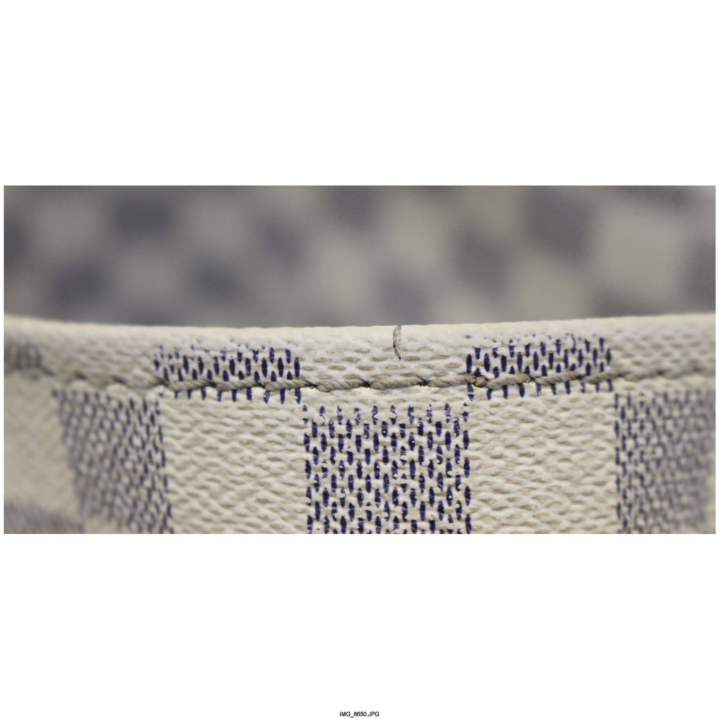 LOUIS VUITTON Artsy MM Damier Azur Shoulder Bag White