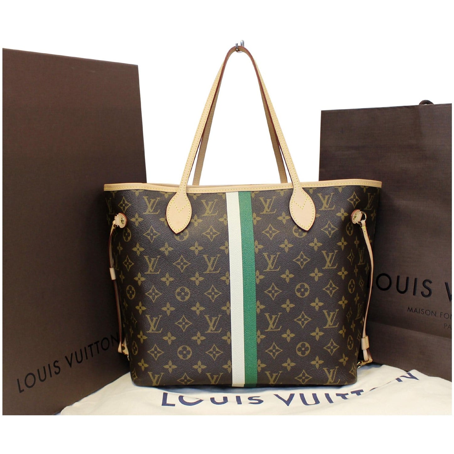 LOUIS VUITTON NEVERFULL MM MON MONOGRAM CANVAS TOTE BAG