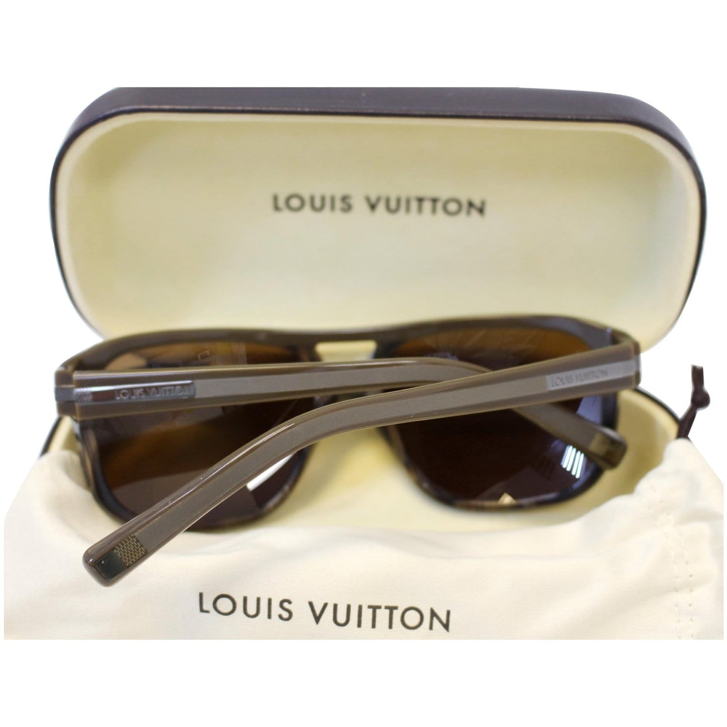 LOUIS VUITTON Possession Pilote Sunglasses Brown Z0315W