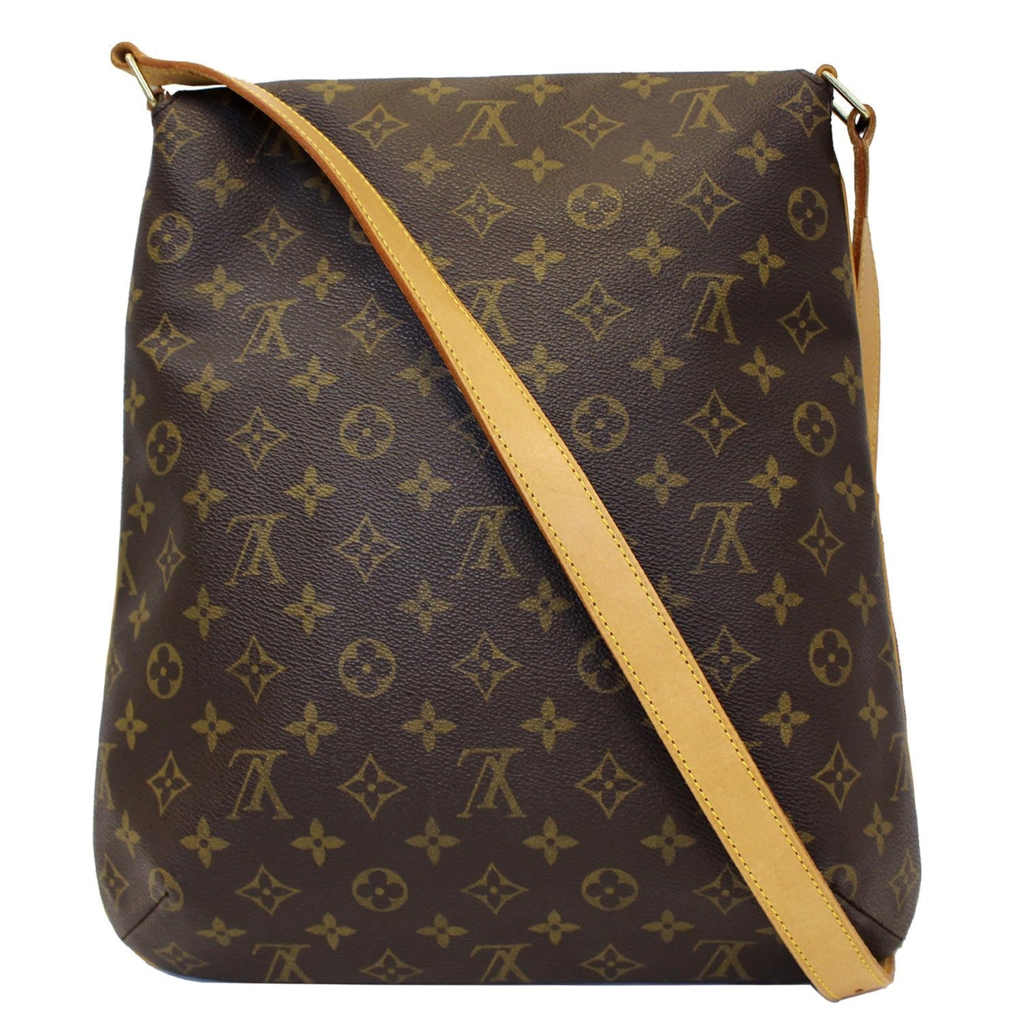 LOUIS VUITTON Musette Salsa GM Monogram Canvas Crossbody Bag Brown