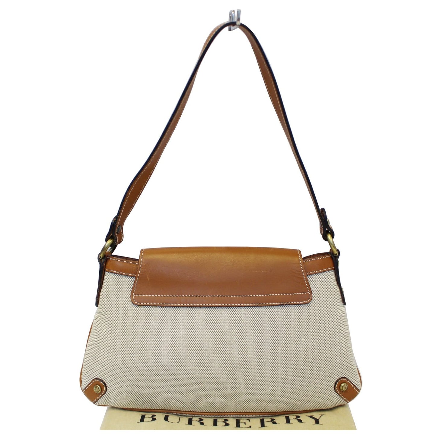 BURBERRY Old Flap Shoulder Bag Brown