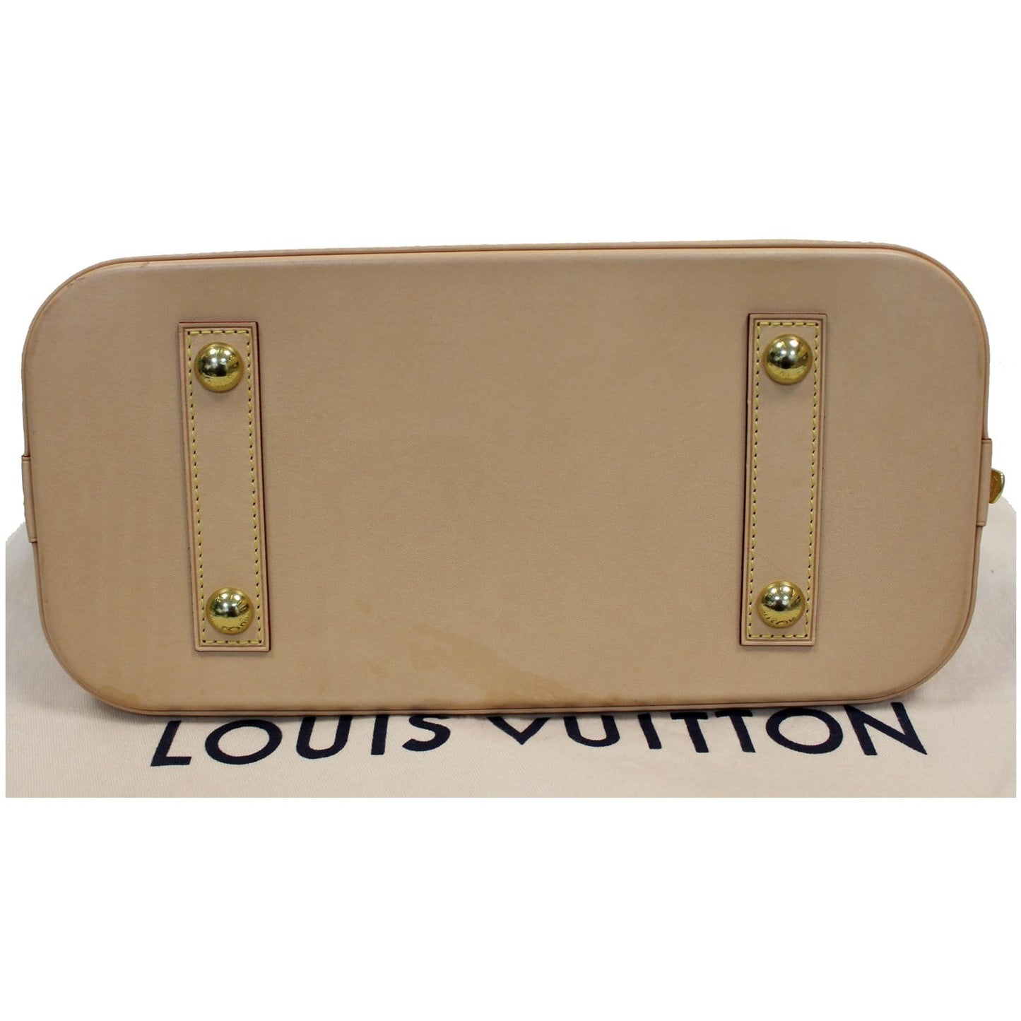 LOUIS VUITTON Alma PM Monogram Canvas Satchel Bag Brown