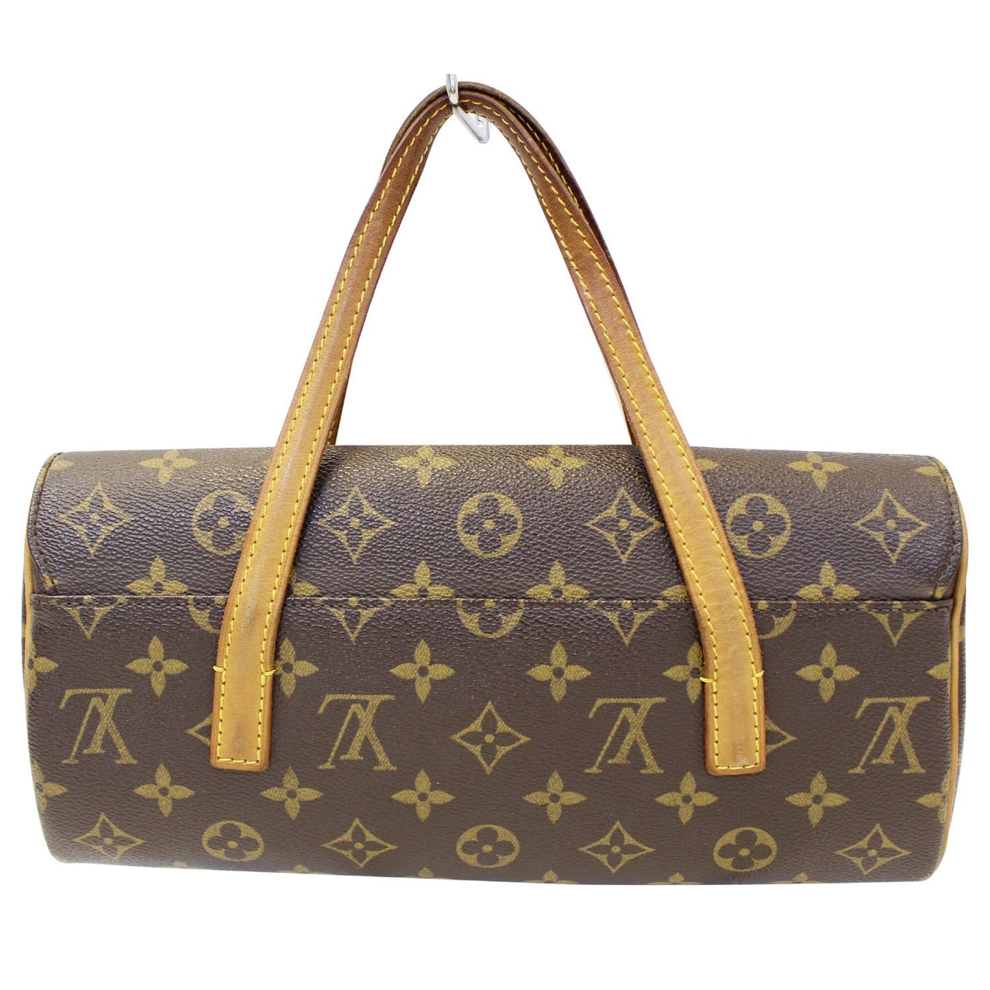 LOUIS VUITTON  Sonatine Monogram Canvas Satchel Bag Brown
