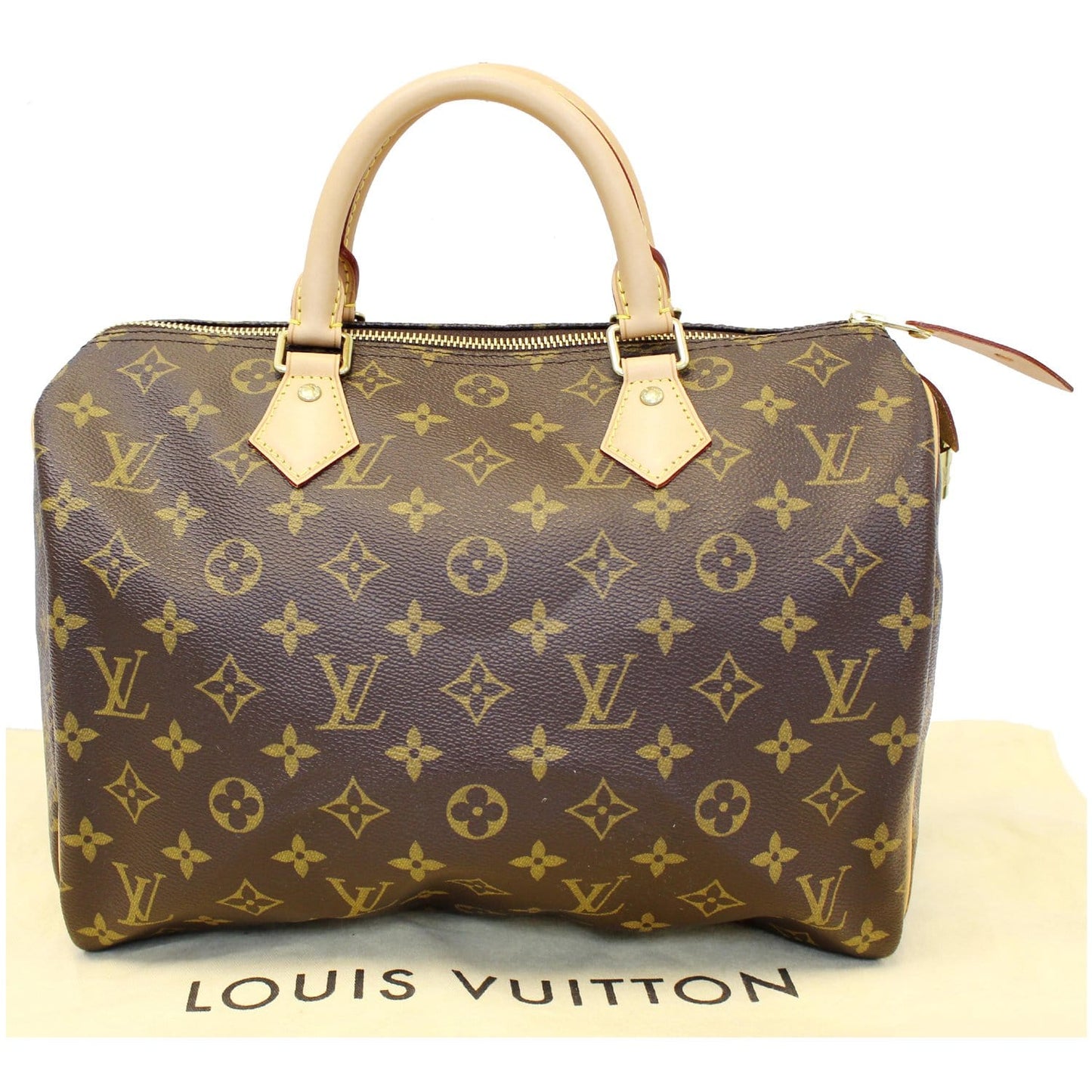 LOUIS VUITTON Speedy 30 Monogram Canvas Satchel Bag