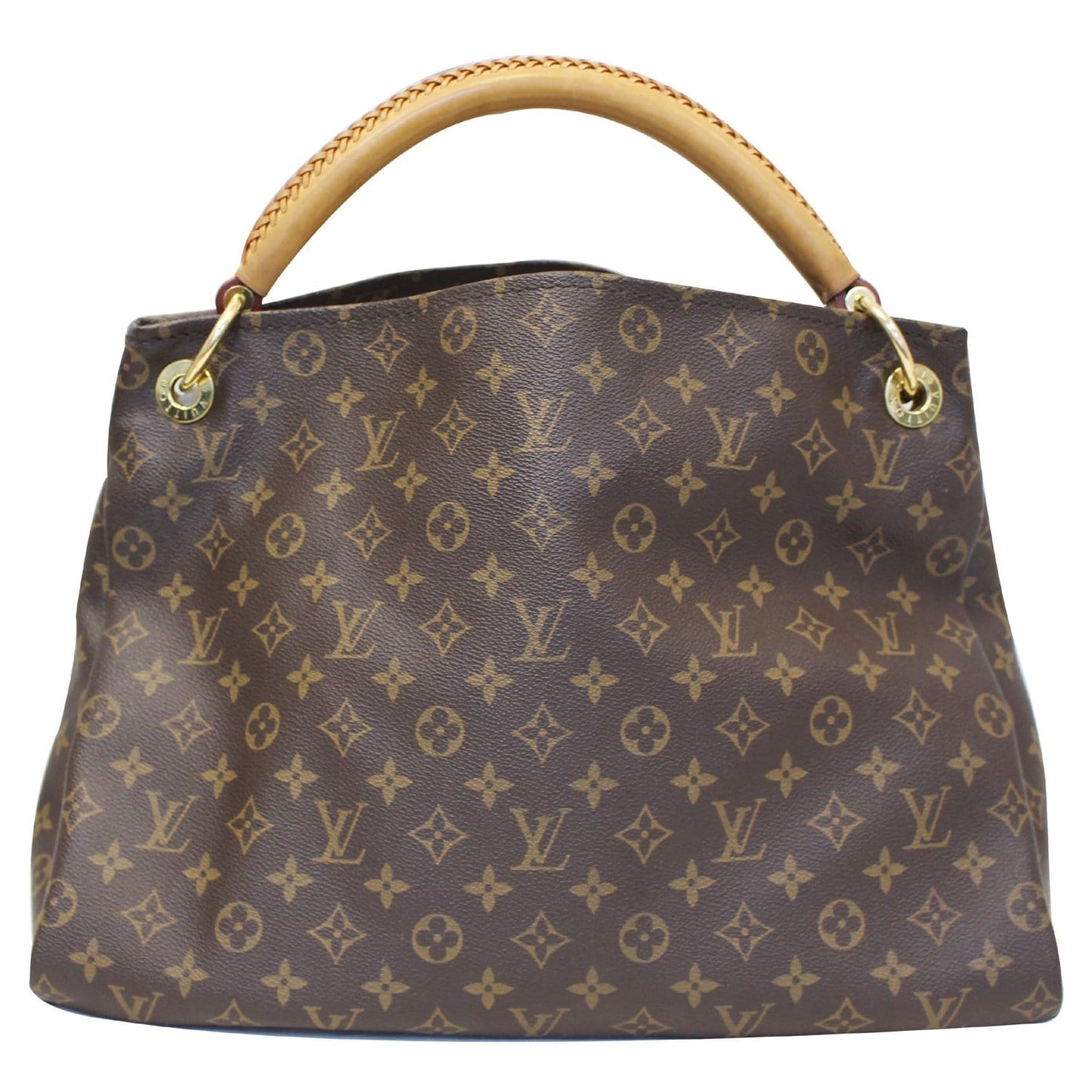 LOUIS VUITTON Artsy MM Monogram Canvas Shoulder Bag Brown
