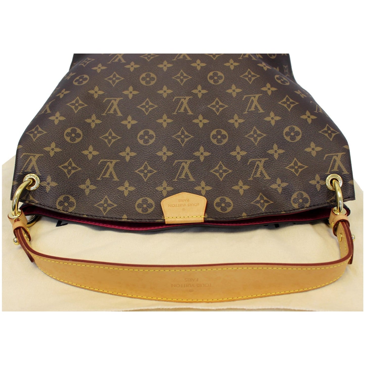 LOUIS VUITTON Graceful PM Monogram Canvas Shoulder Bag Brown