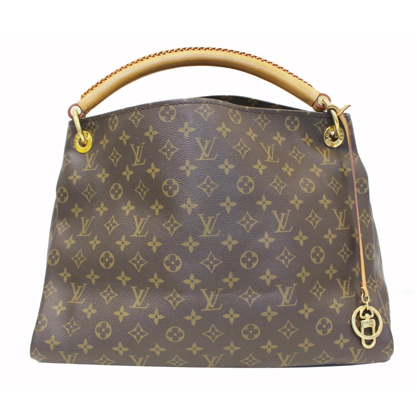 LOUIS VUITTON Artsy MM Monogram Canvas Shoulder Bag Brown