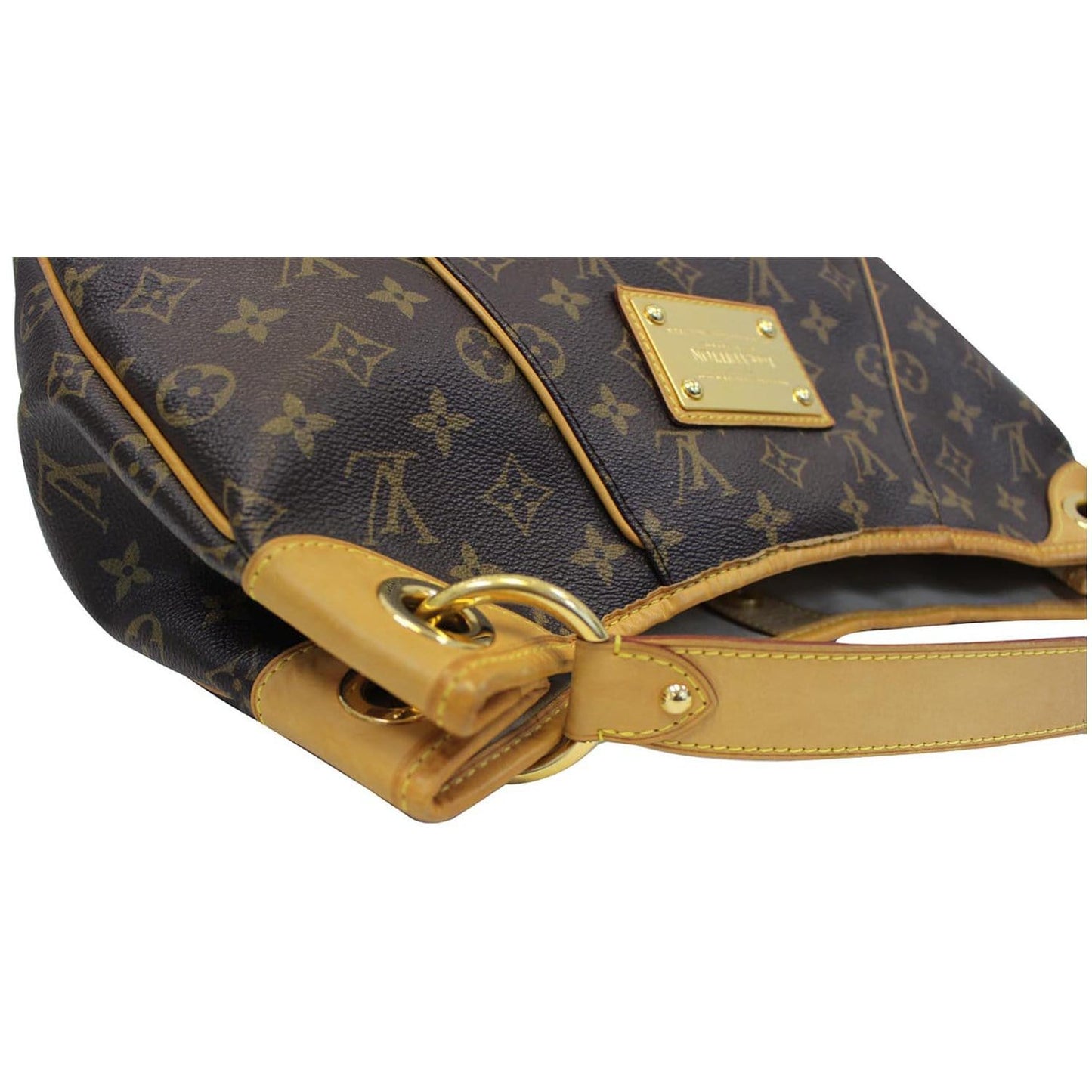 LOUIS VUITTON Galliera PM Monogram Canvas Shoulder Handbag Brown