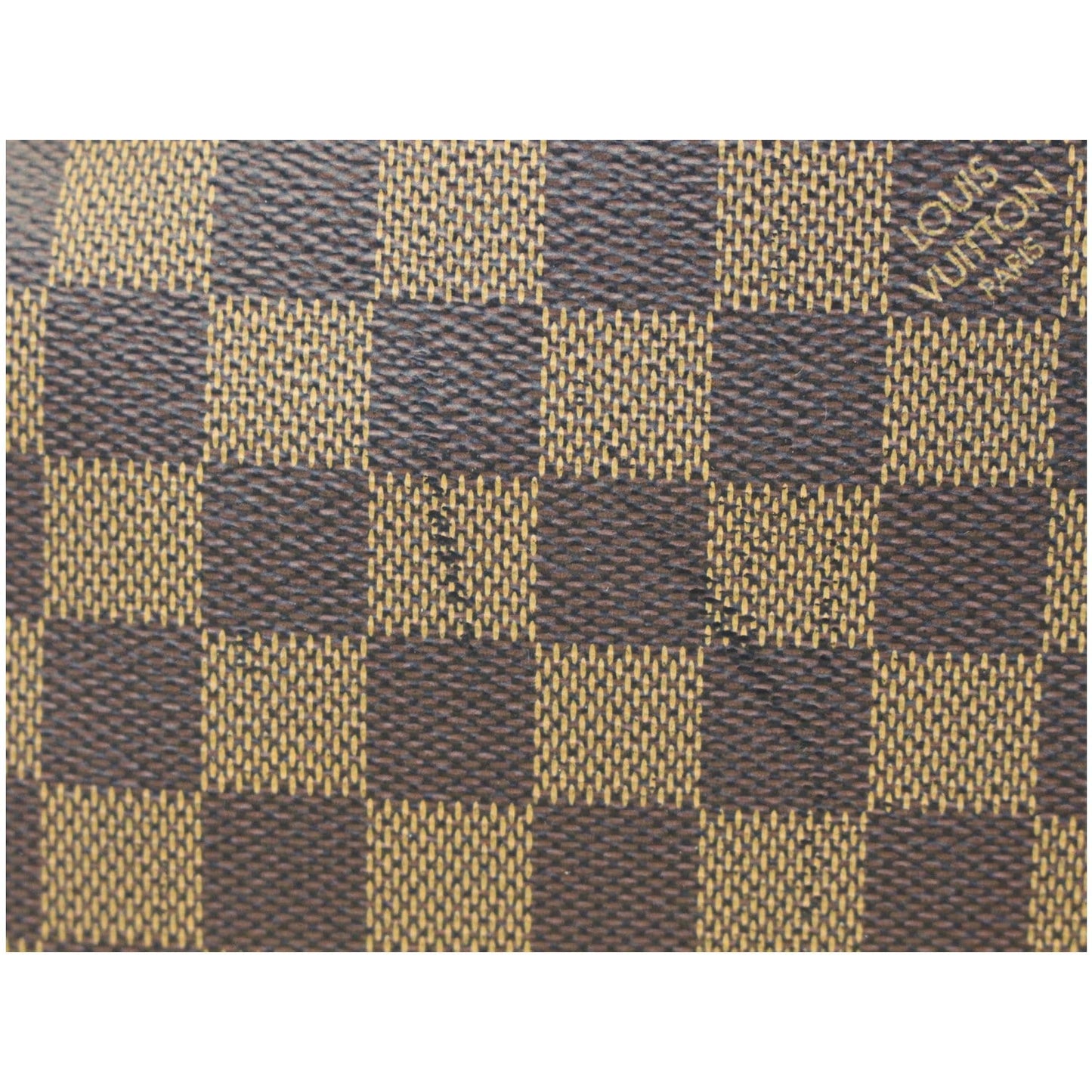 LOUIS VUITTON Neverfull MM Damier Ebene Tote Shoulder Bag Brown