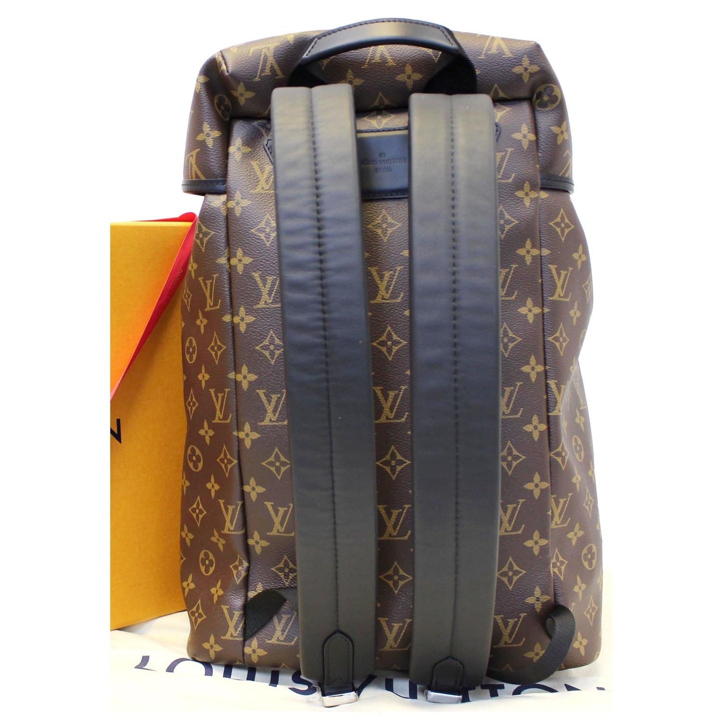 LOUIS VUITTON Zack Monogram Macassar Canvas Backpack Bag