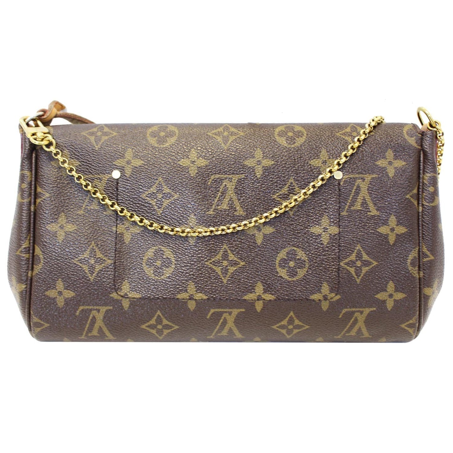 LOUIS VUITTON Favorite MM Monogram Canvas Crossbody Bag Brown