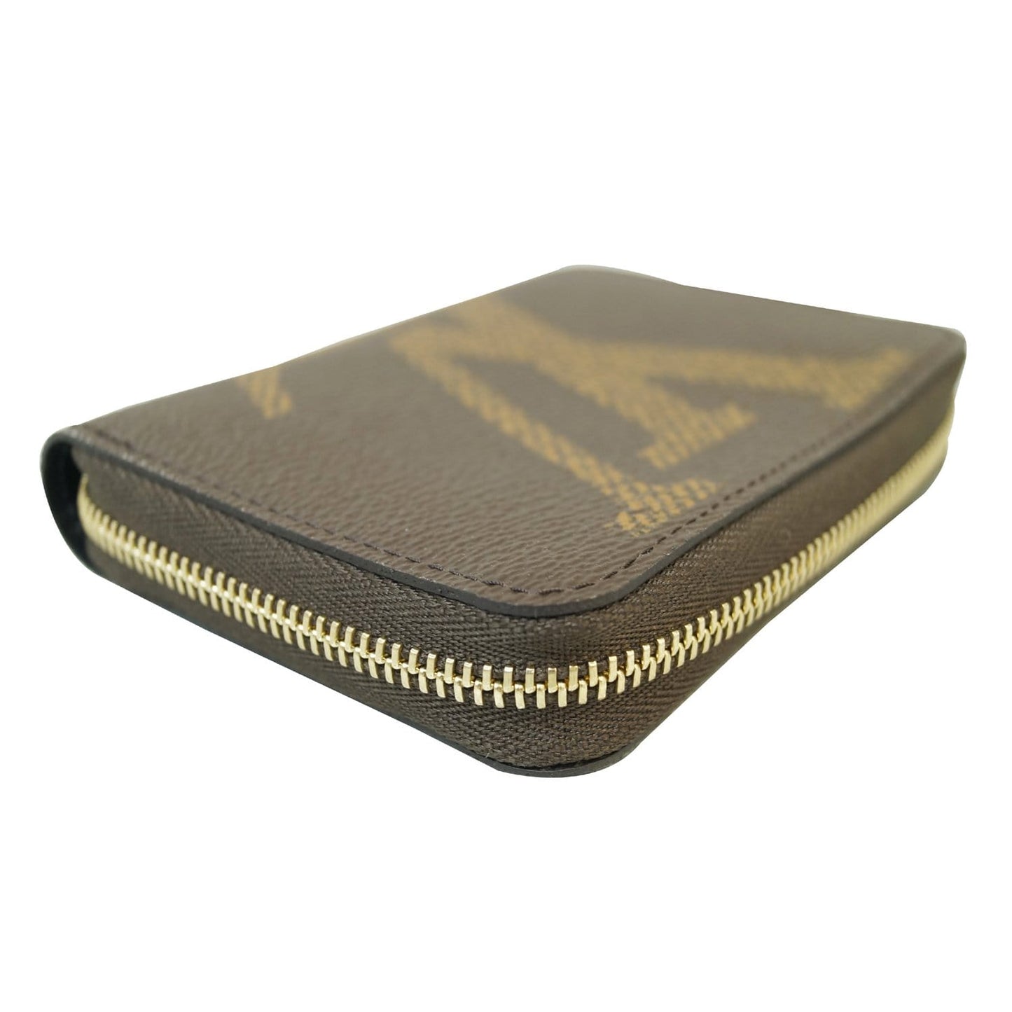 LOUIS VUITTON Monogram Giant Zippy Coin Purse Brown