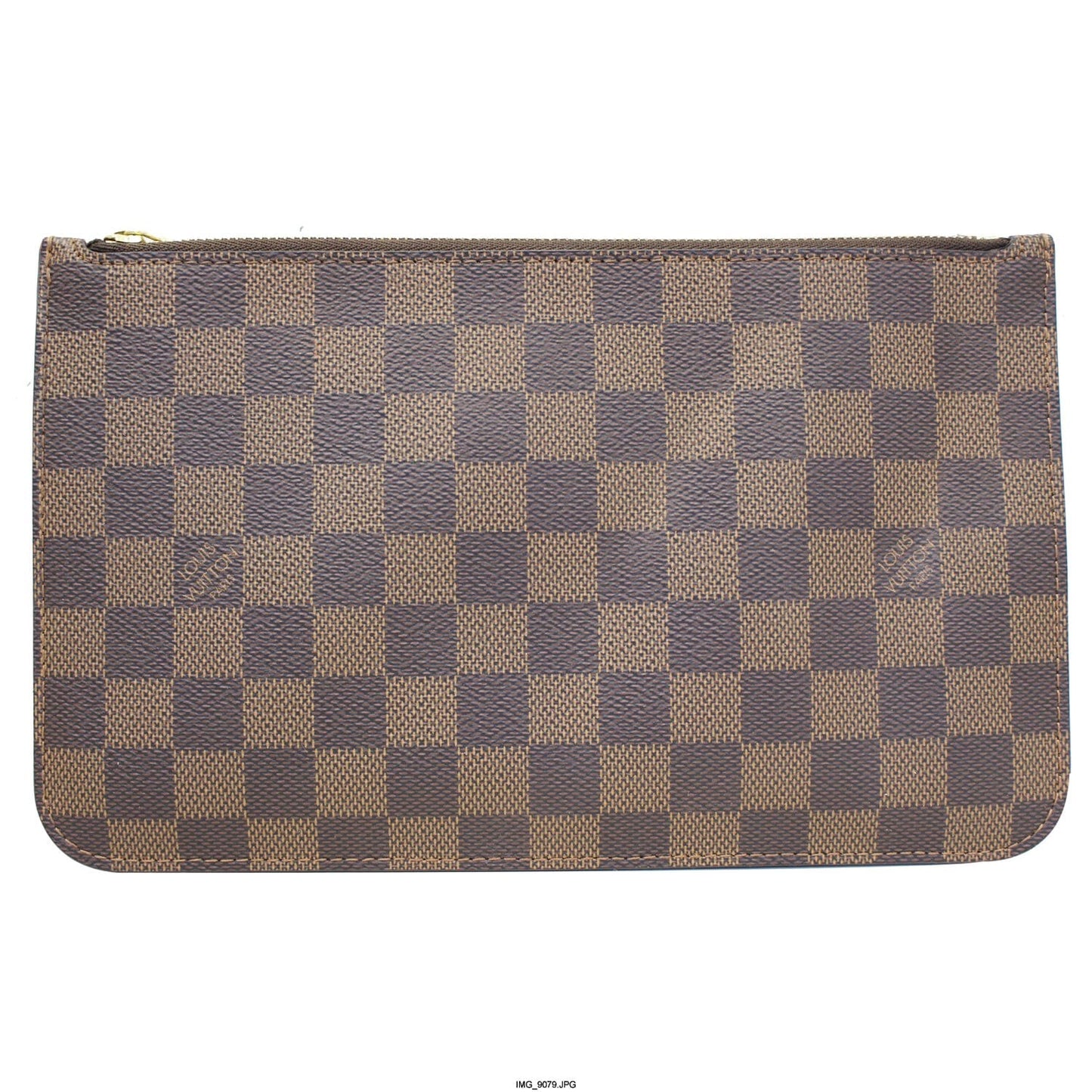 LOUIS VUITTON Pochette Wristlet Pouch Damier Ebene Neverfull MM