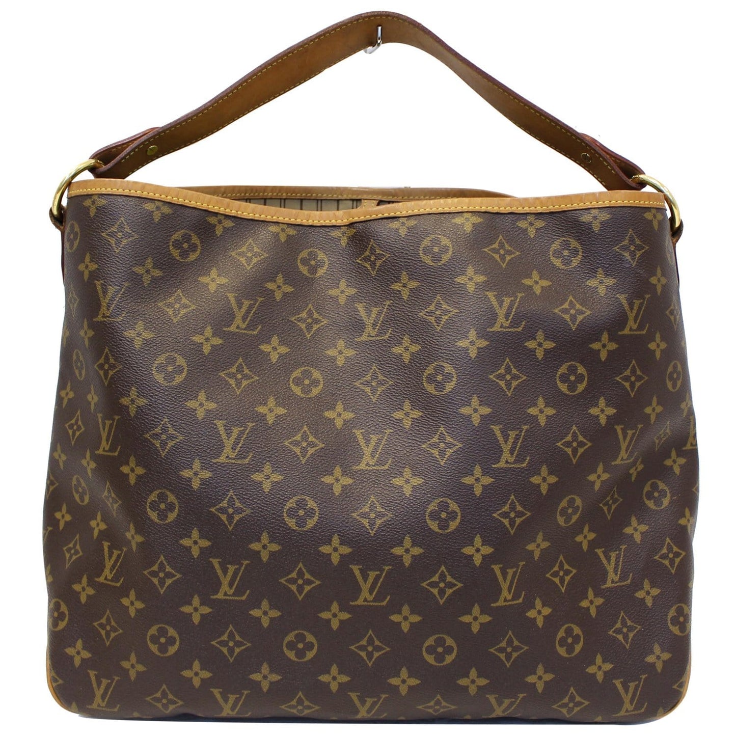 LOUIS VUITTON Delightful MM Monogram Canvas Shoulder Bag Brown