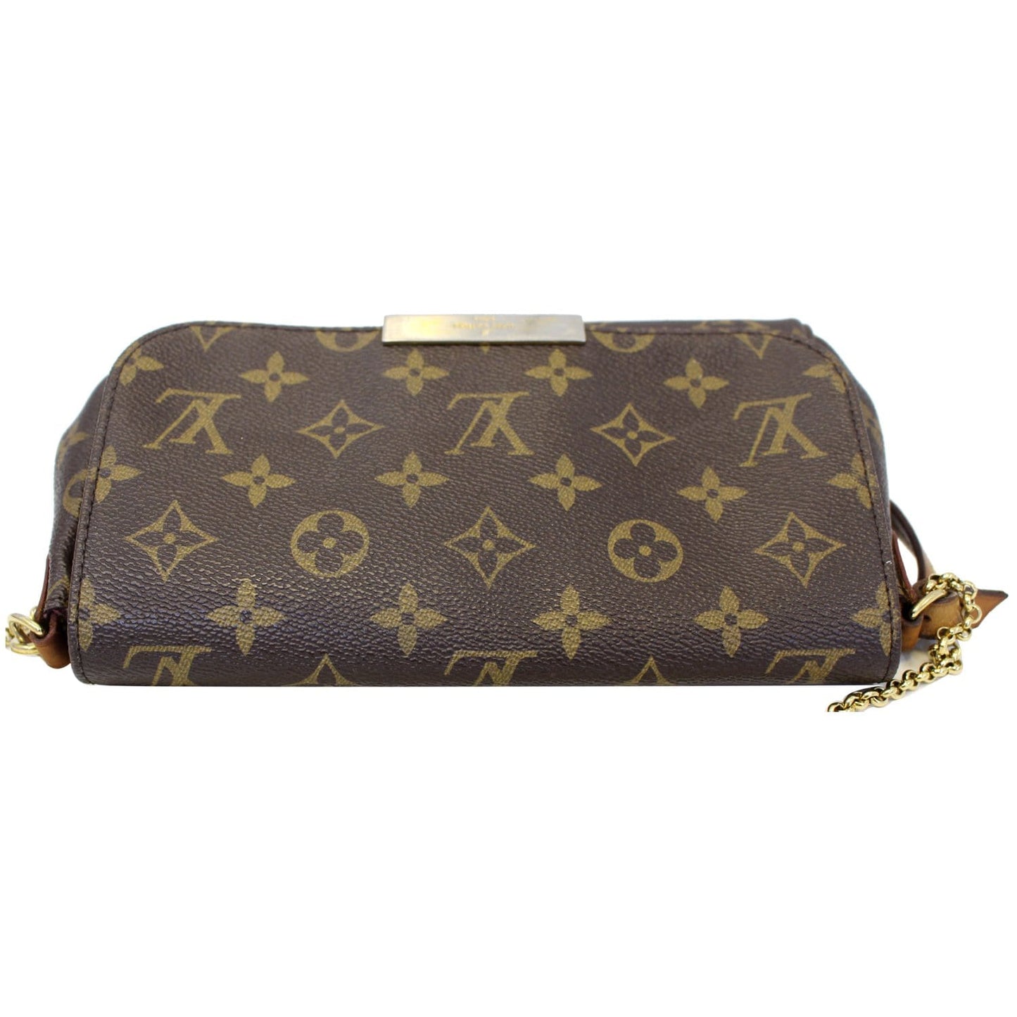 LOUIS VUITTON Favorite PM Monogram Canvas Crossbody Bag Brown