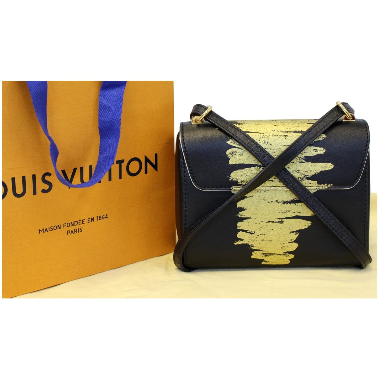 LOUIS VUITTON Twist PM Calfskin Leather Crossbody Bag Light Gold - 20% OFF