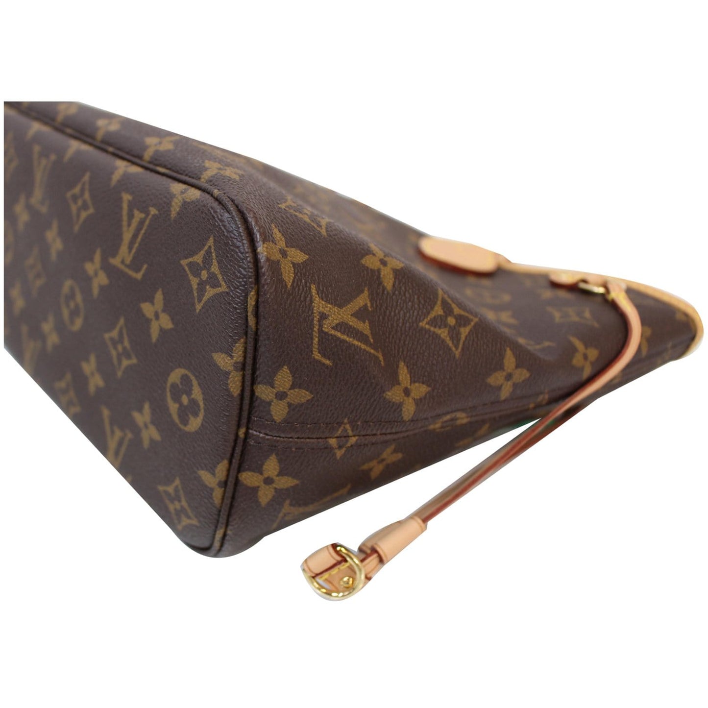 LOUIS VUITTON Neverfull PM Monogram Canvas Shoulder Bag Brown